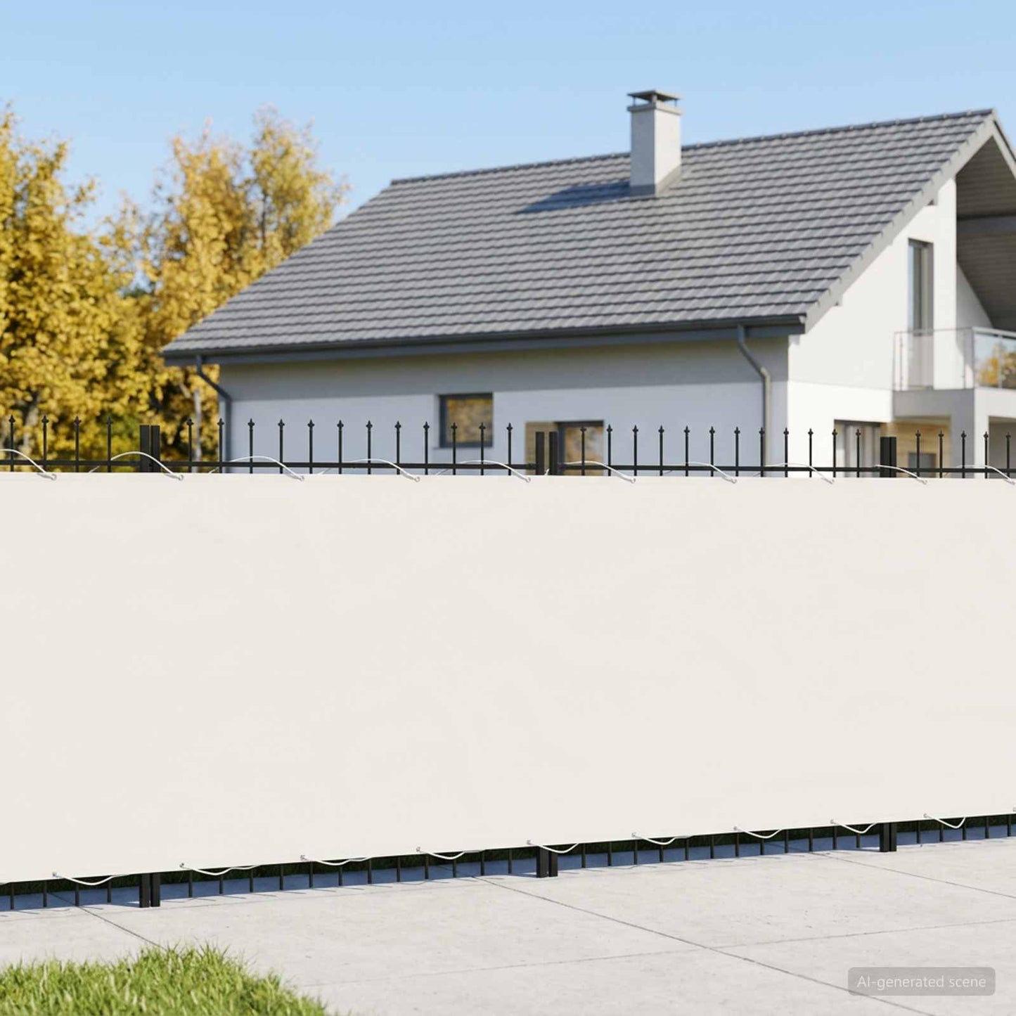 vidaXL Αδιάφανο σκίαστρο μπαλκονιού 200 x 200 cm