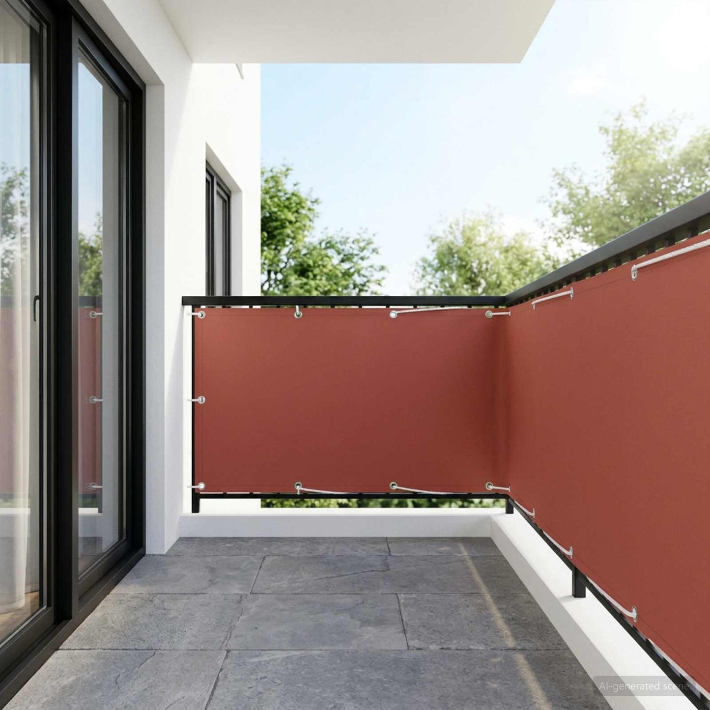 vidaXL Αδιάφανο σκίαστρο μπαλκονιού 150 x 400 cm