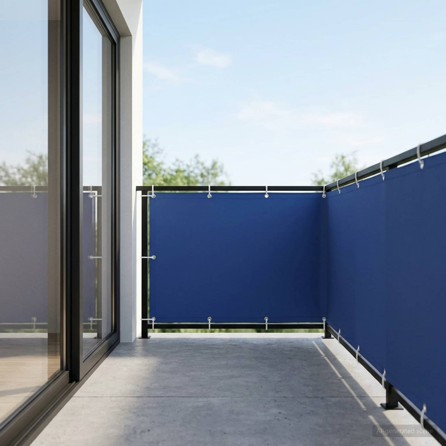 vidaXL Αδιάφανο σκίαστρο μπαλκονιού 150 x 400 cm