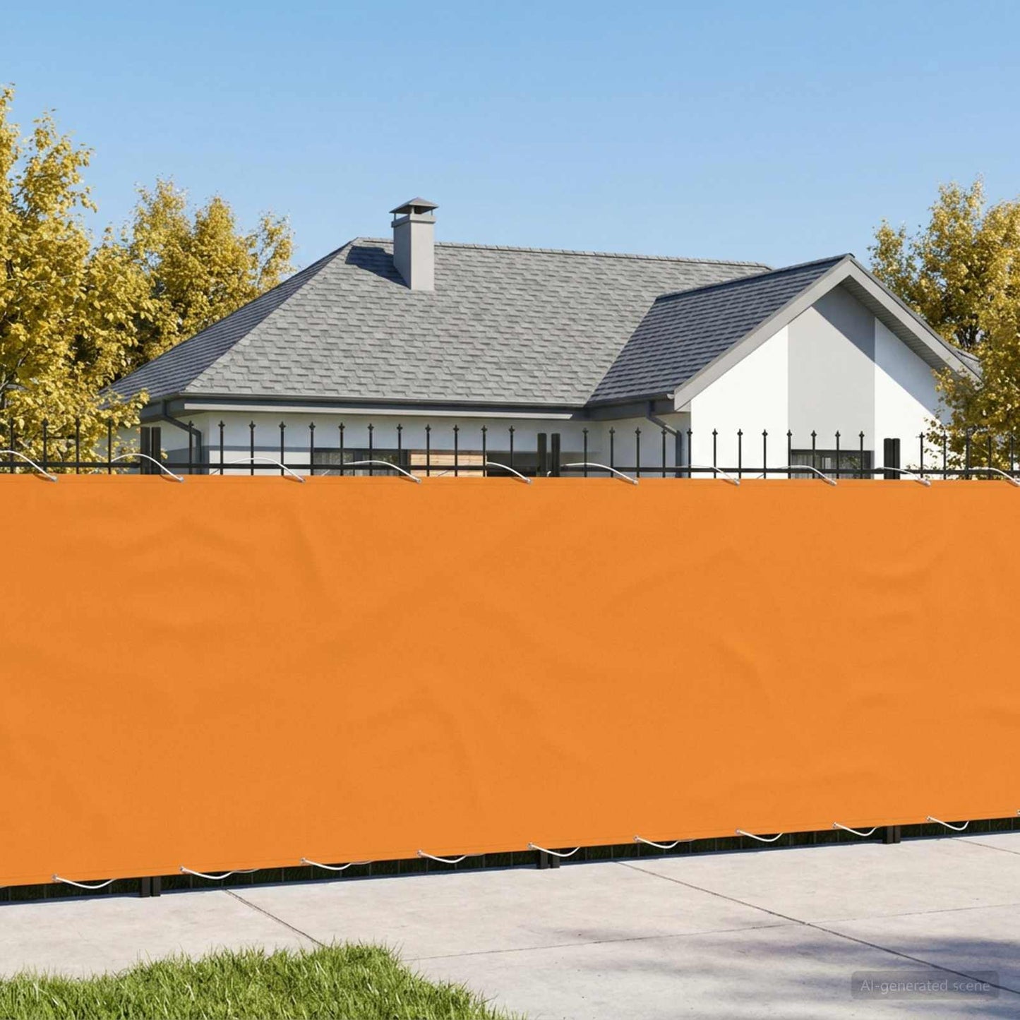 vidaXL Αδιάφανο σκίαστρο μπαλκονιού 180 x 200 cm