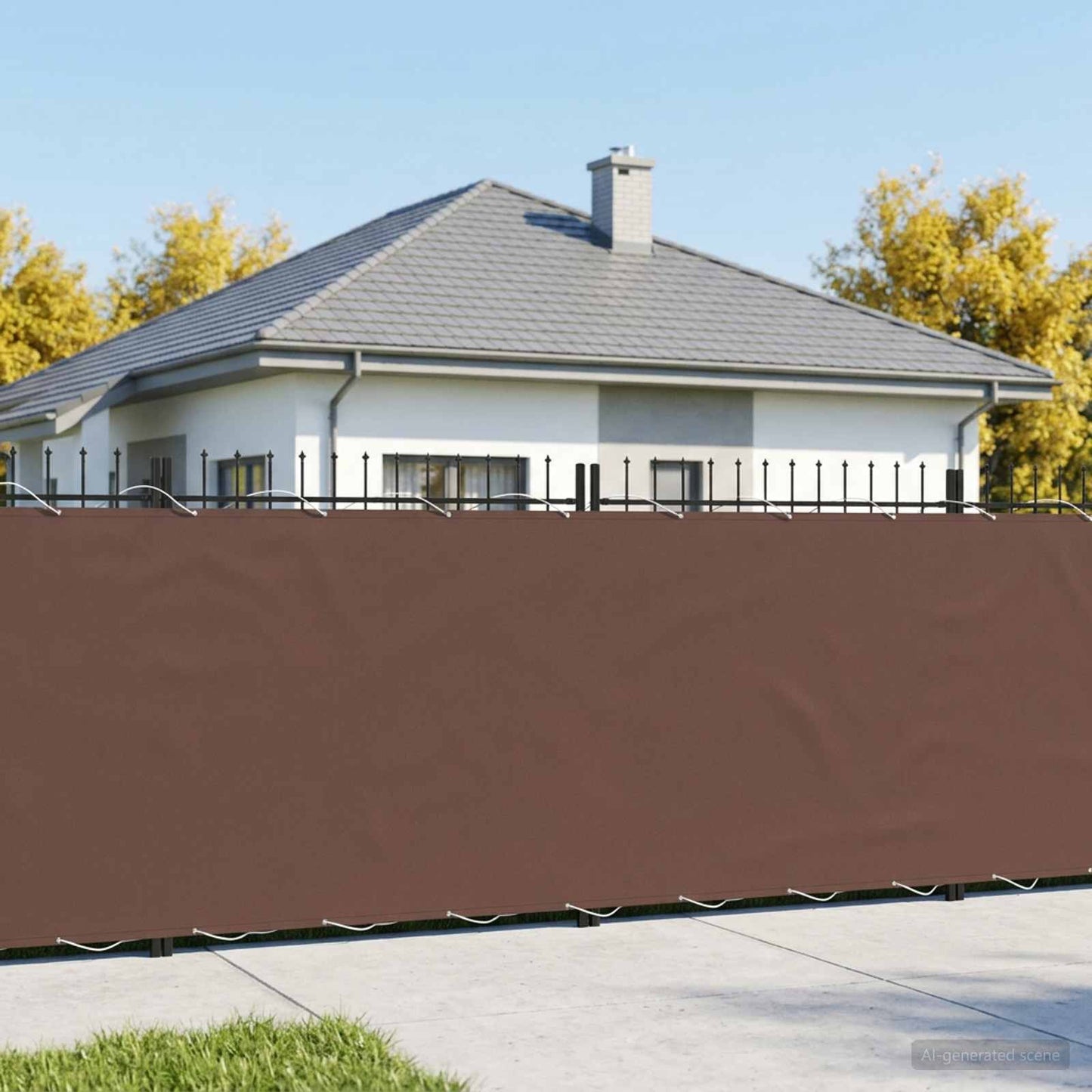 vidaXL Αδιάφανο σκίαστρο μπαλκονιού 150 x 500 cm