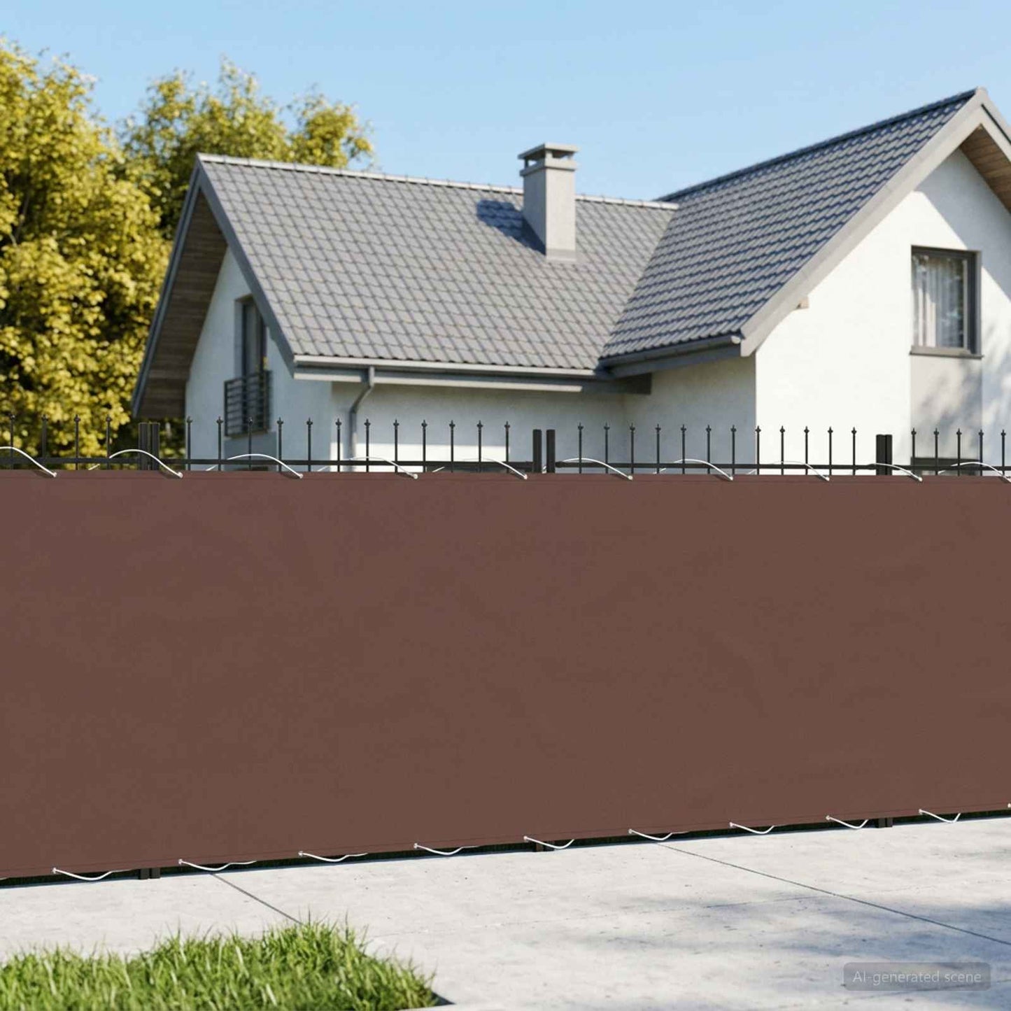 vidaXL Αδιάφανο σκίαστρο μπαλκονιού 200 x 600 cm
