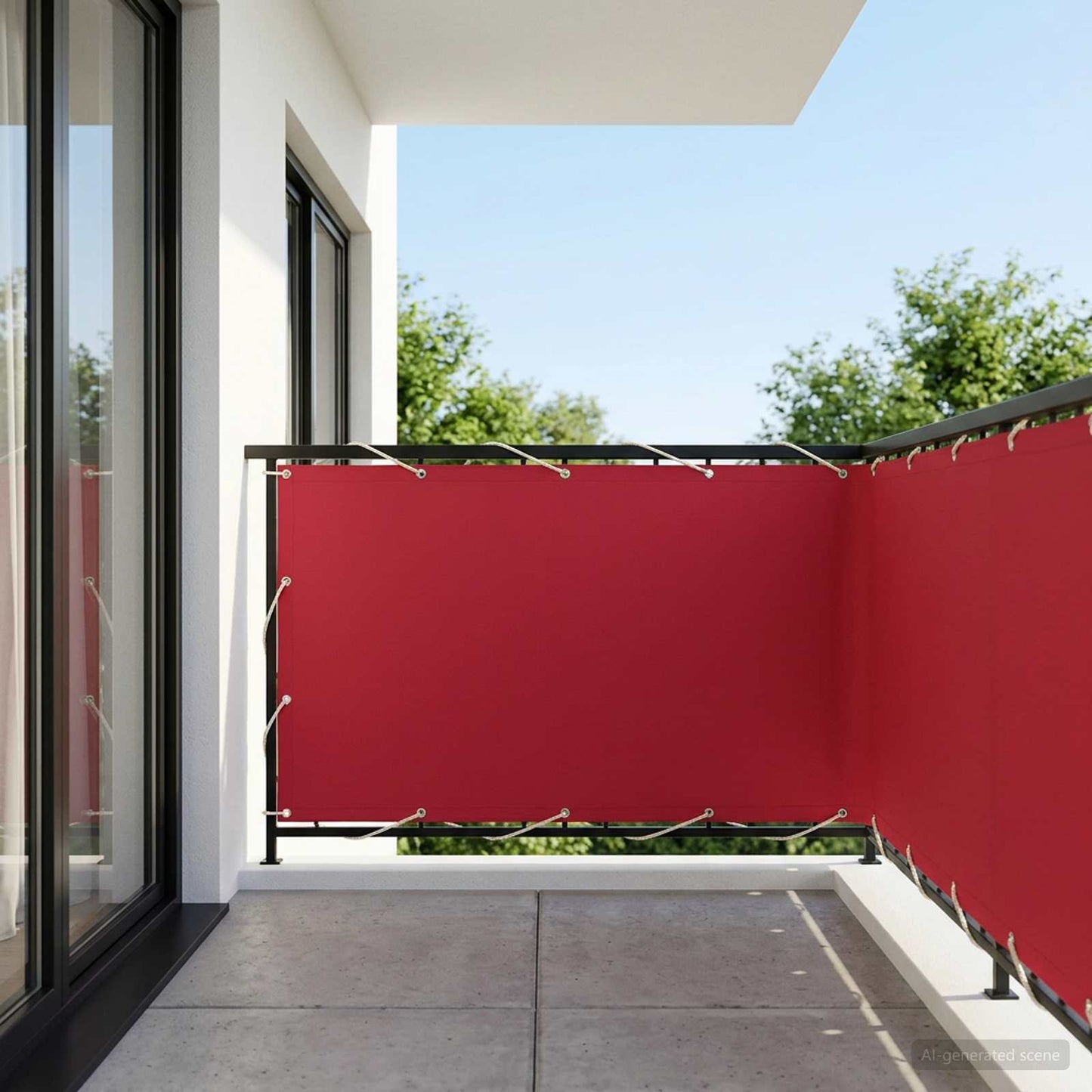 vidaXL Αδιάφανο σκίαστρο μπαλκονιού 150 x 200 cm