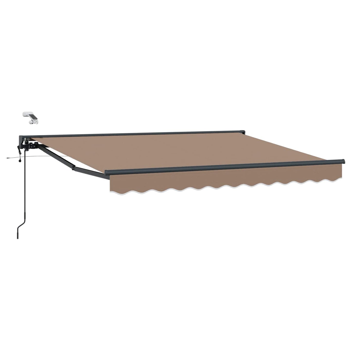 vidaXL Ηλεκτρικό Αναδιπλούμενο Σκίαστρο Taupe 3,5 x 2 m
