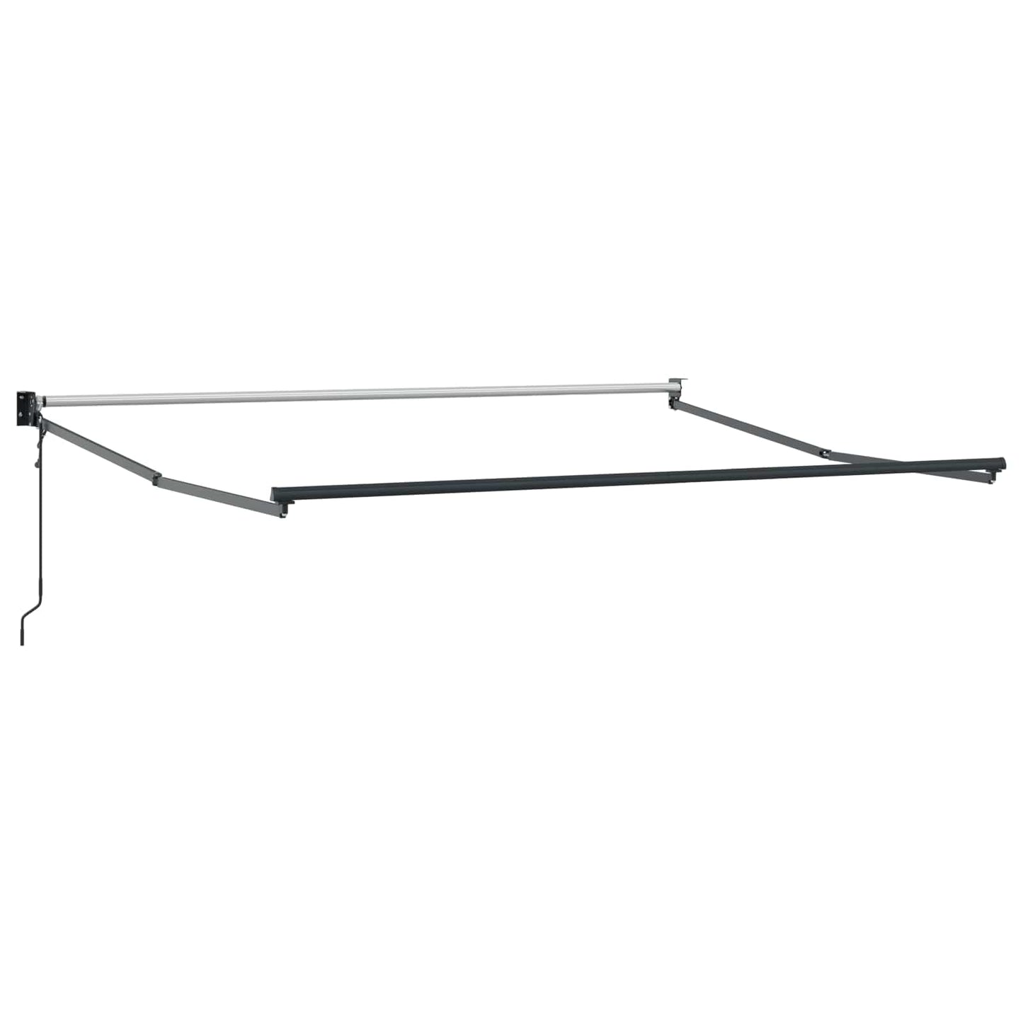 vidaXL Electric Awning 3 x 2,5 m Ανοιχτό γκρι και λευκό ριγέ
