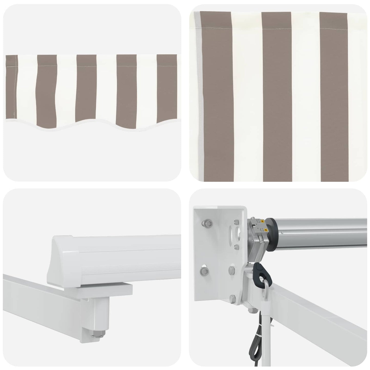 vidaXL Electric Awning 100% Polyester