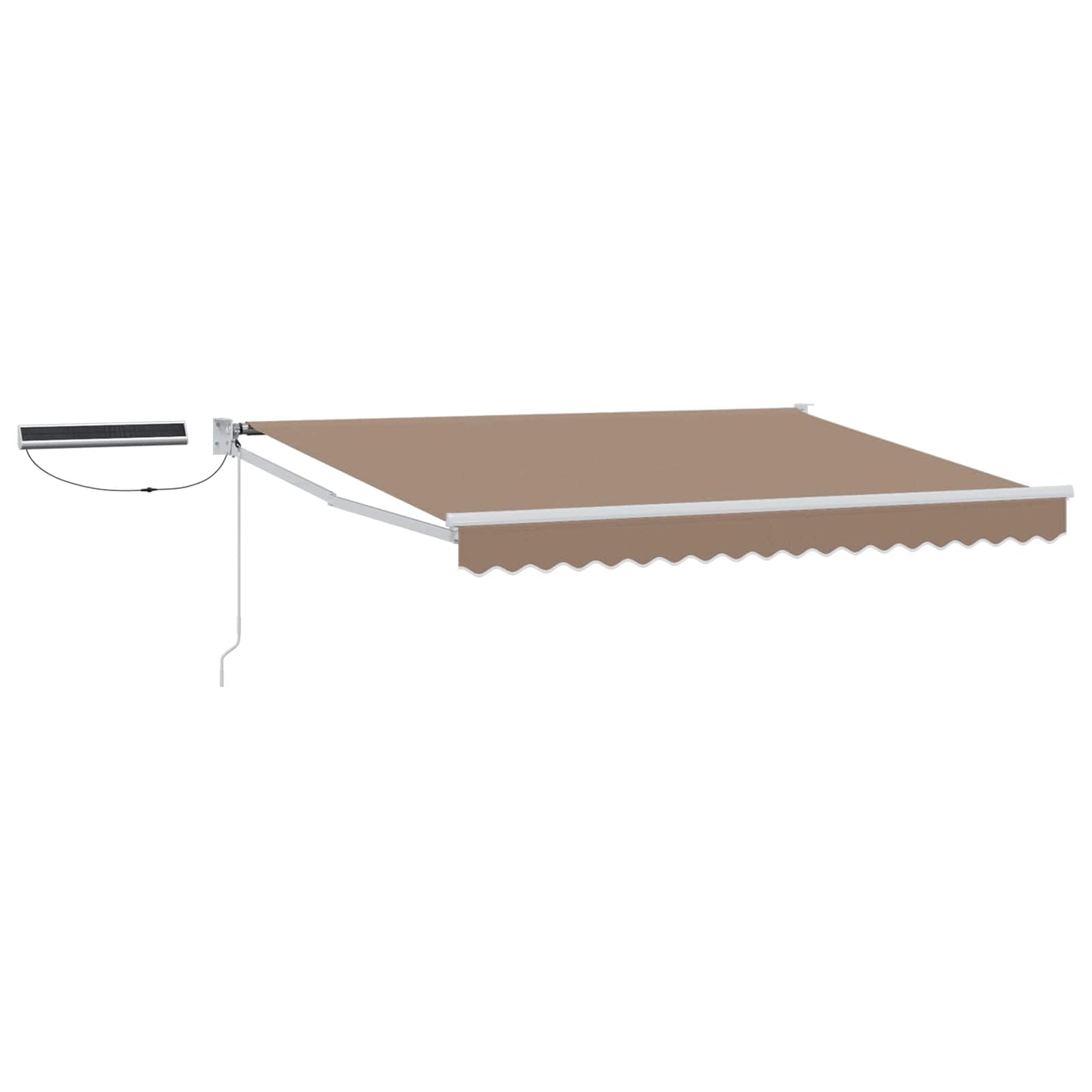 vidaXL Ηλεκτρική ηλιακή τέντα 5 x 3 m Taupe 100% Πολυεστέρας