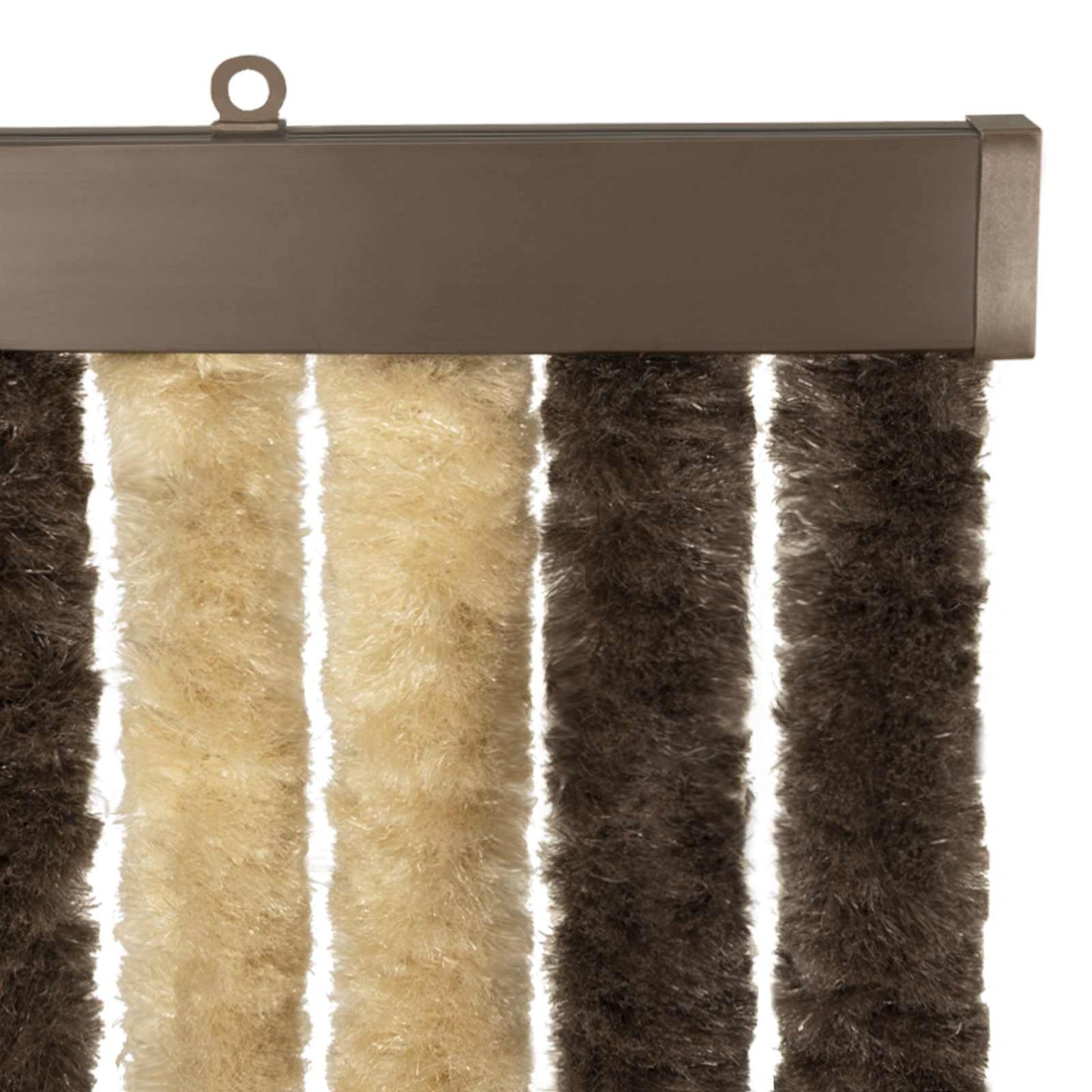 vidaXL Κουρτίνα εντόμων Chenille Σκούρο καφέ και μπεζ 56 x 200 cm