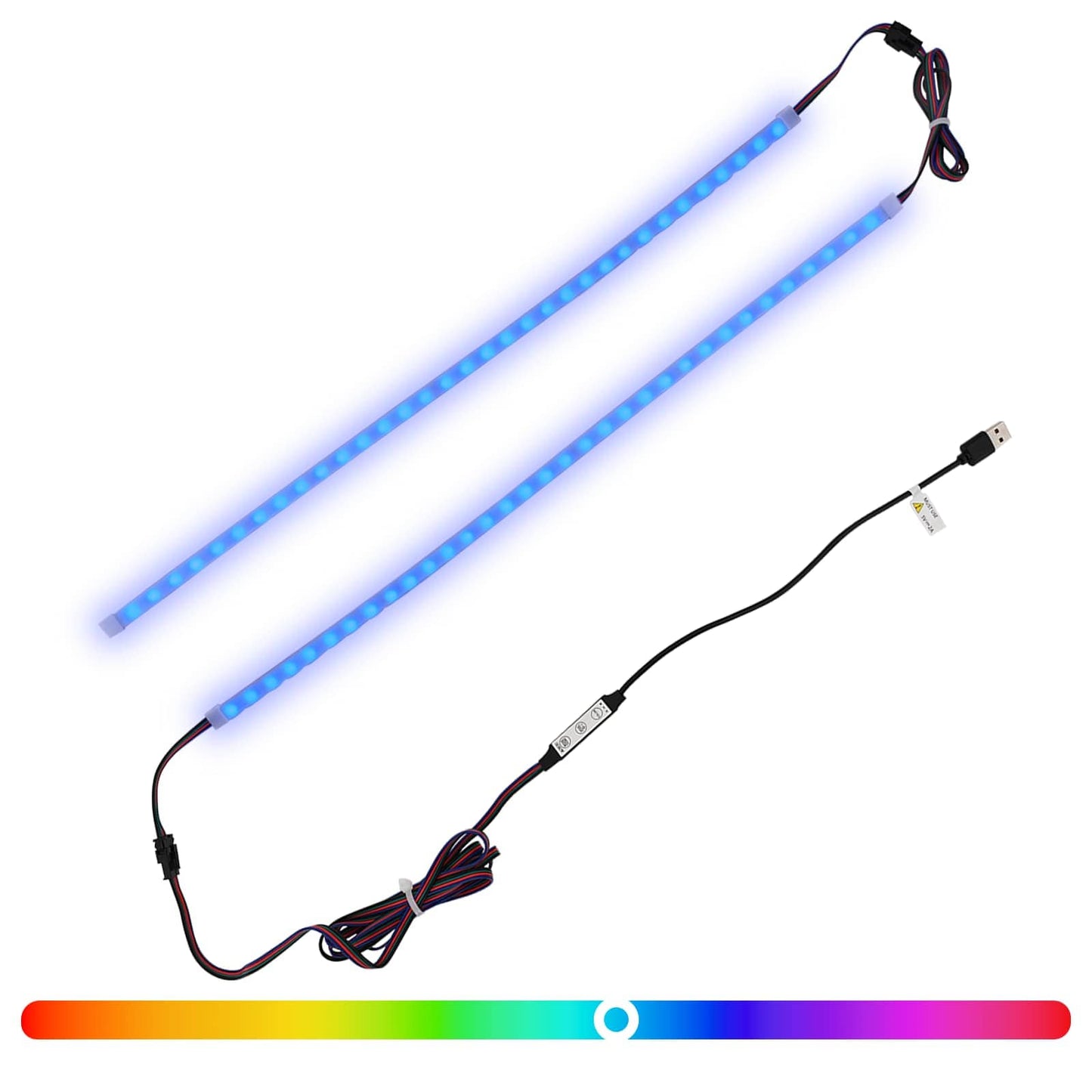 vidaXL Λωρίδα LED 110 cm Πολύχρωμο PVC