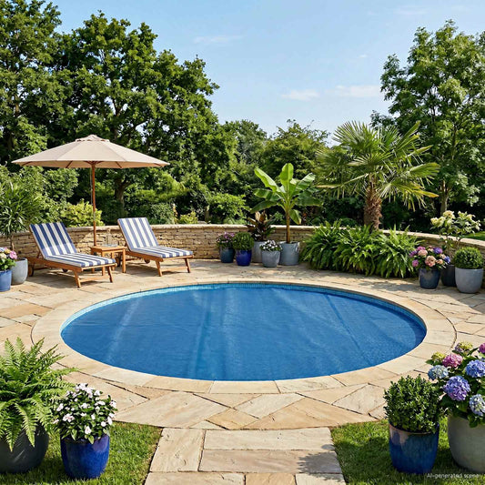 vidaXL Επιπλέον Βαριά Καλύμματα Πισίνας Ηλίου 300 x 300 cm 0,4 mm