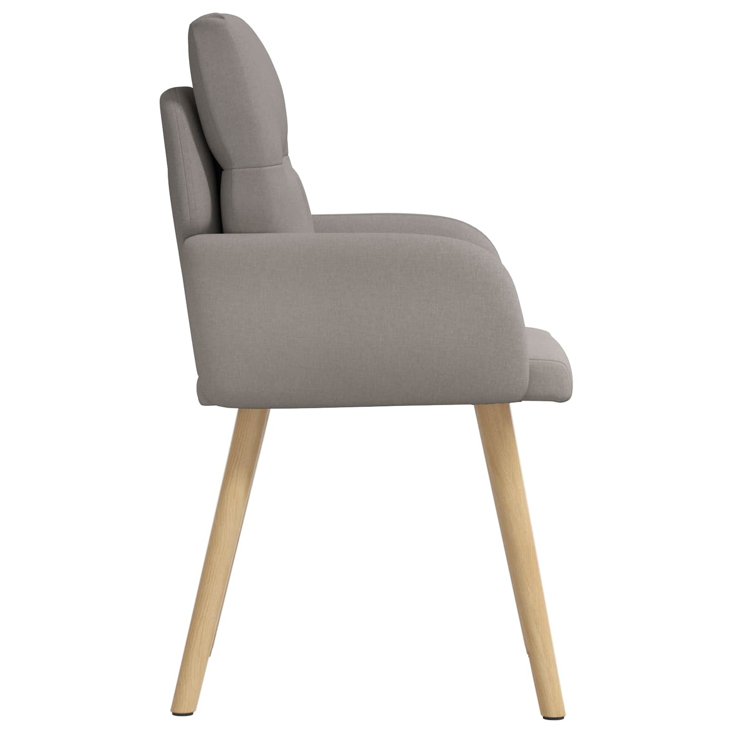 vidaXL Καρέκλες φαγητού 4 τμχ. Ύφασμα Taupe 60 x 56 x 93 cm
