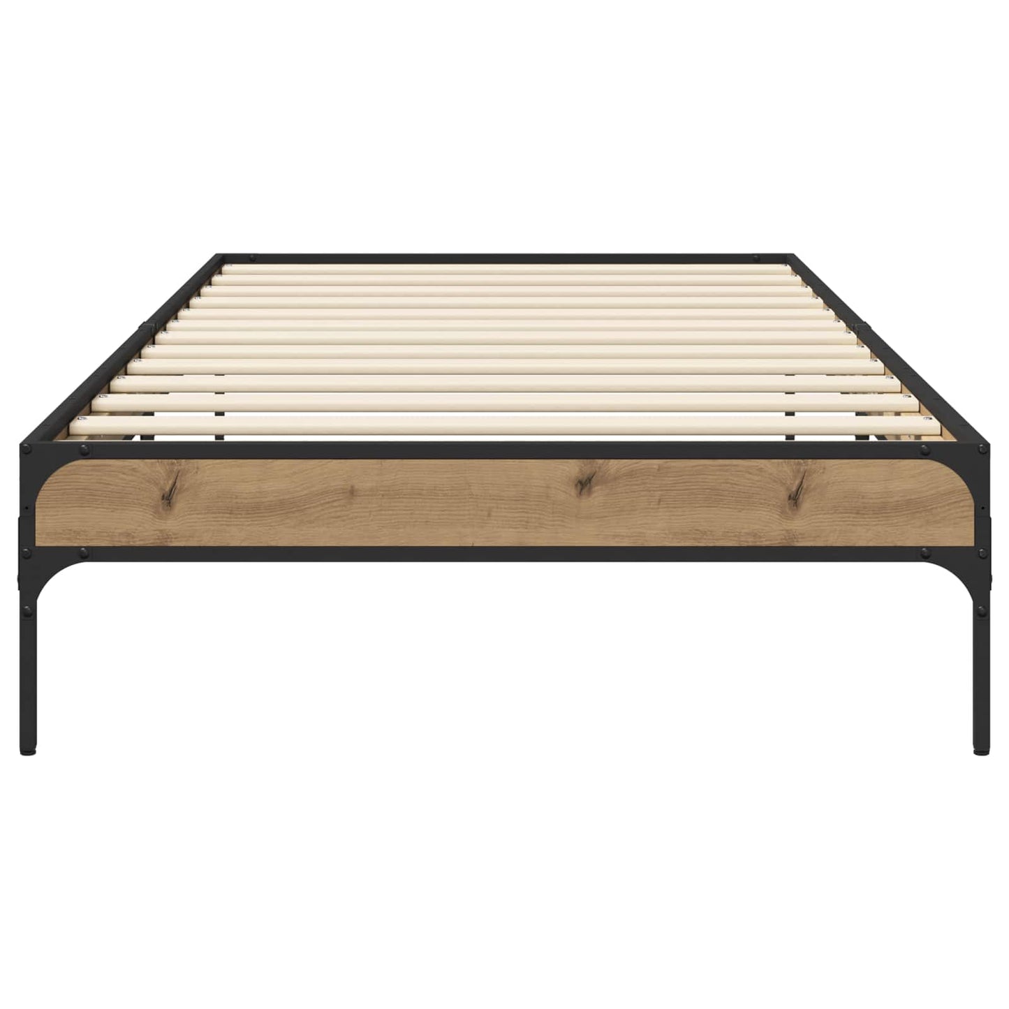 vidaXL Σκελετός Κρεβατιού Artisan Δρυς 80 x 200 cm Επεξεργασμένο Ξύλο