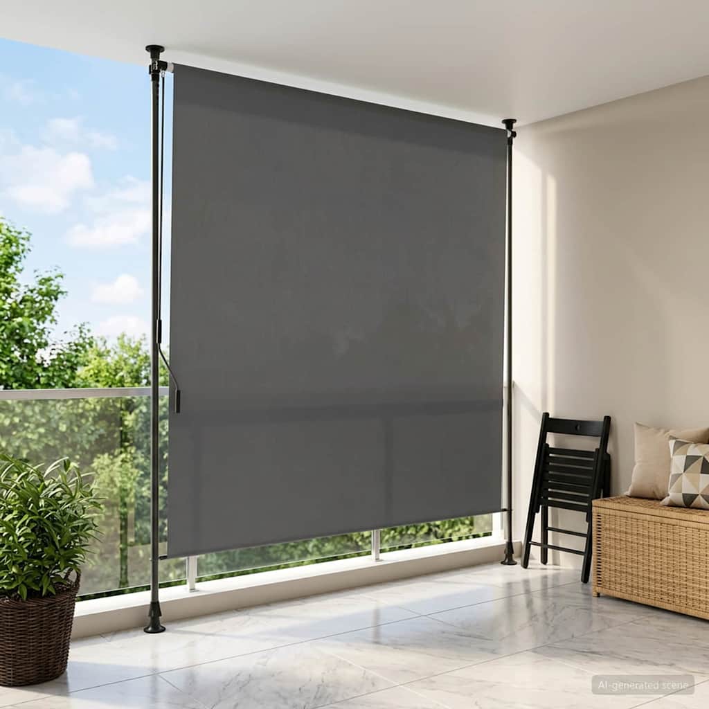 vidaXL Εξωτερικό ρολό Ανοιχτό γκρι 100 x 270 cm