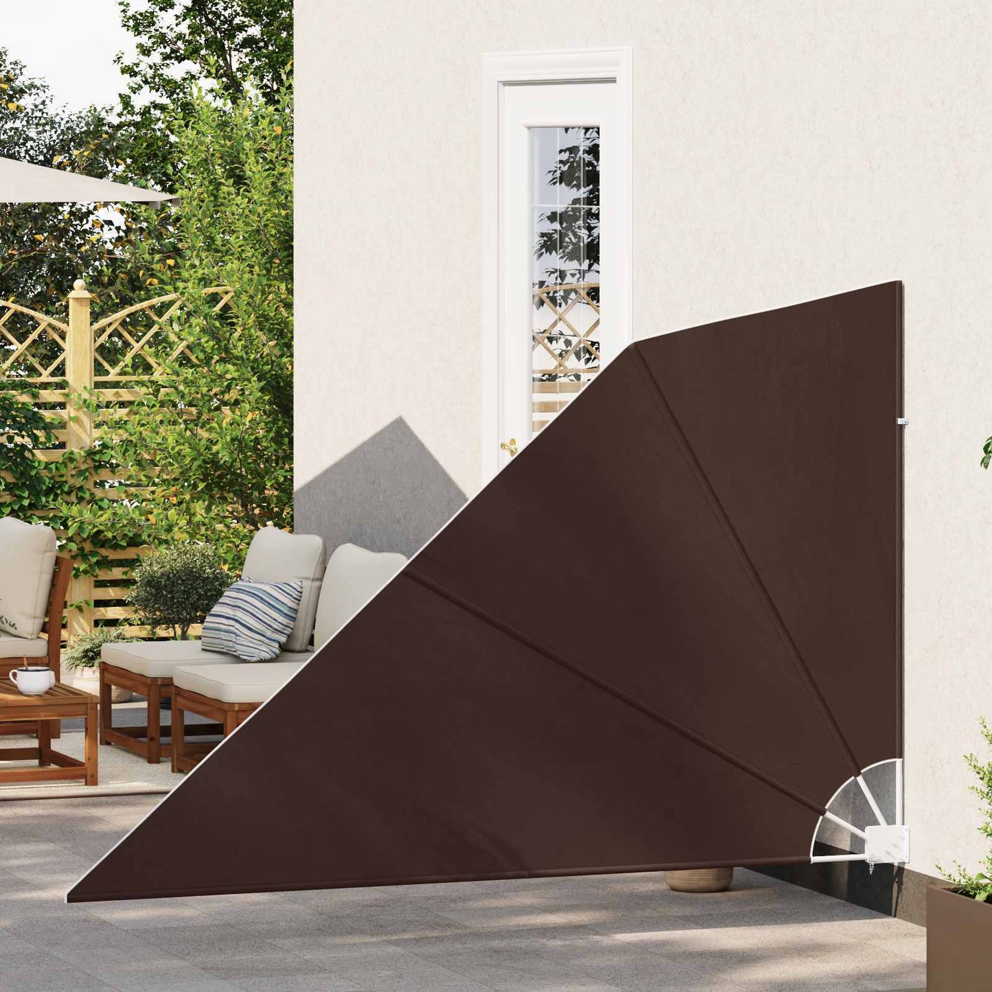 vidaXL Αδιάφανο σκίαστρο μπαλκονιού 240 x 160 cm