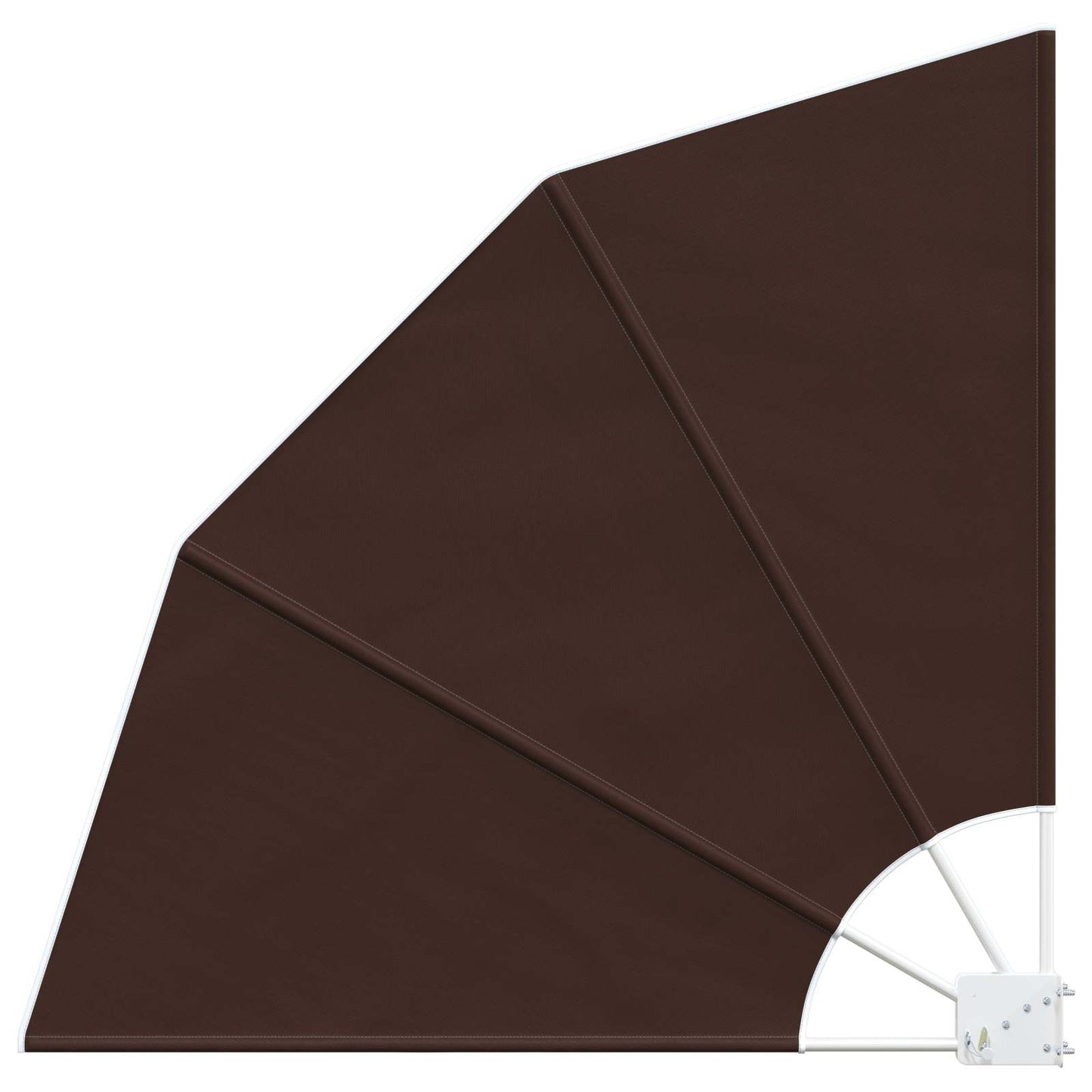 vidaXL Αδιάφανο σκίαστρο μπαλκονιού 160 x 160 cm