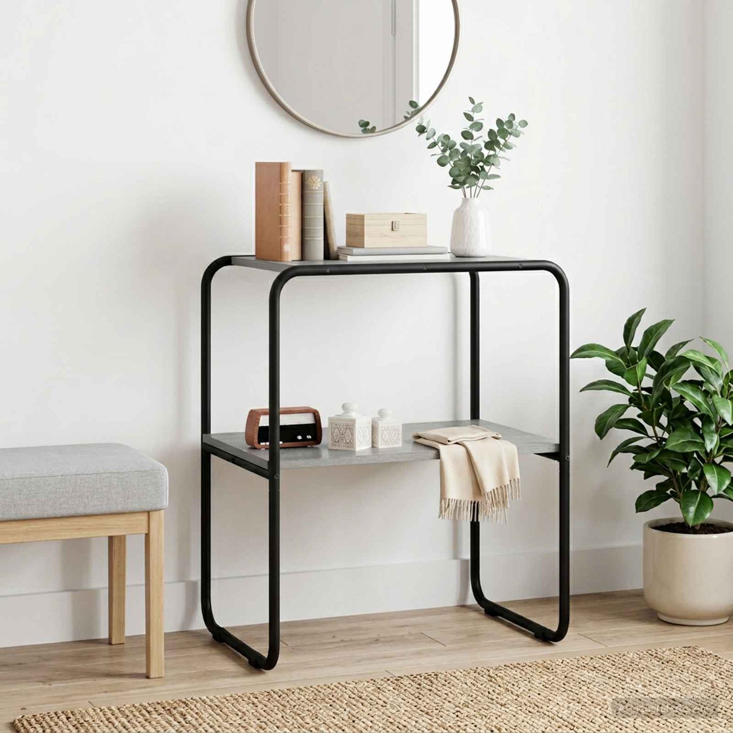 vidaXL Τραπέζι κονσόλας Γκρι Sonoma 100 x 42,5 x 70 εκ