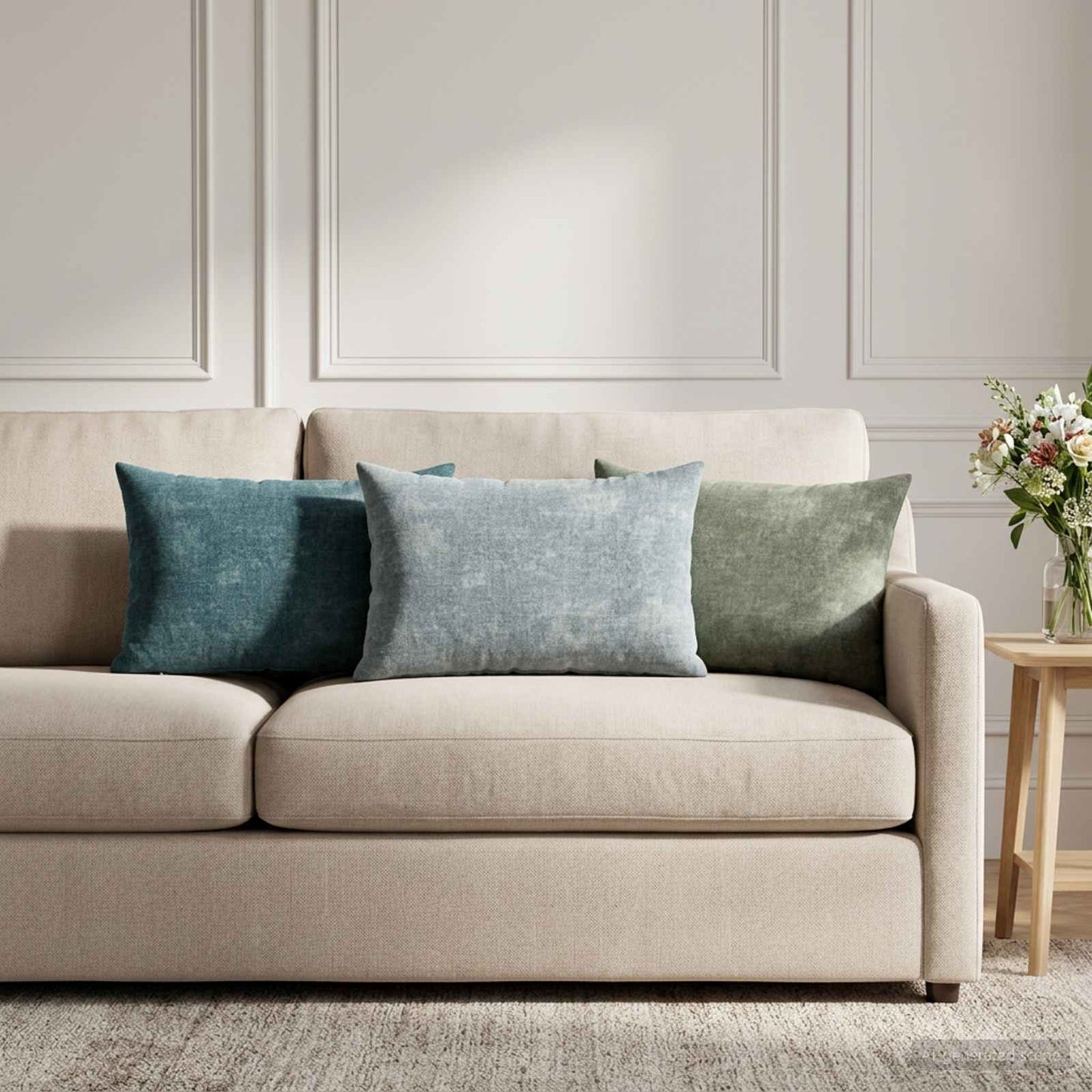 vidaXL Μαξιλάρι 2 τμχ. HEERLEN Πράσινο 30 x 50 cm Ύφασμα Chenille