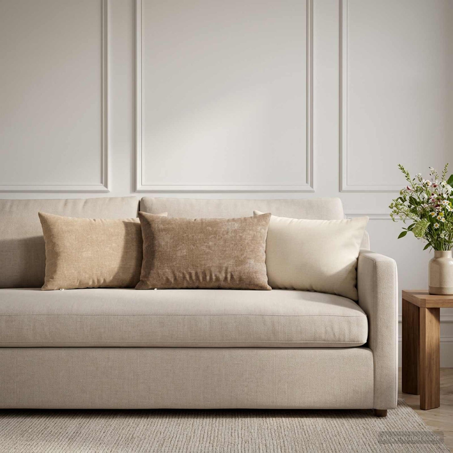 vidaXL Μαξιλάρι 2 τμχ. HEERLEN Καφέ 40 x 60 cm Ύφασμα Chenille