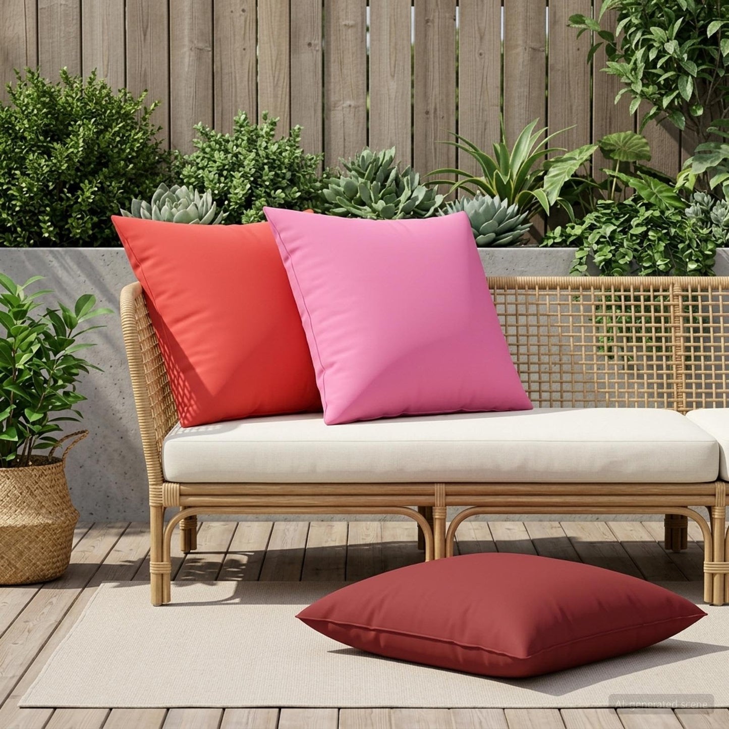 vidaXL Μαξιλάρι Ρίψης 2 τμχ. HEERLEN Κόκκινο 70 x 70 cm Πολυεστέρας