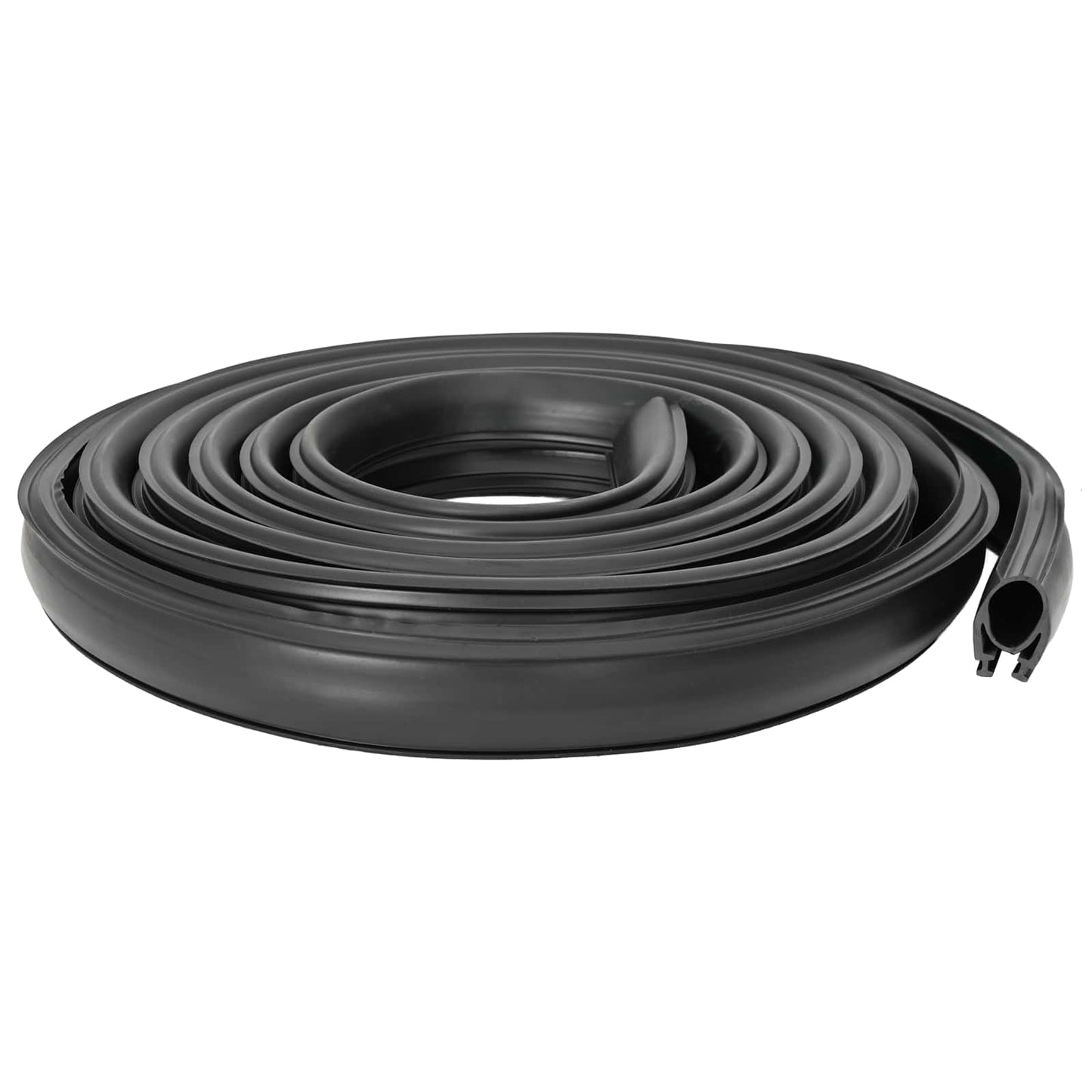 vidaXL Σφράγιση Πόρτας Γκαράζ Μαύρο 41 x 33 mm 5,5 μ PVC