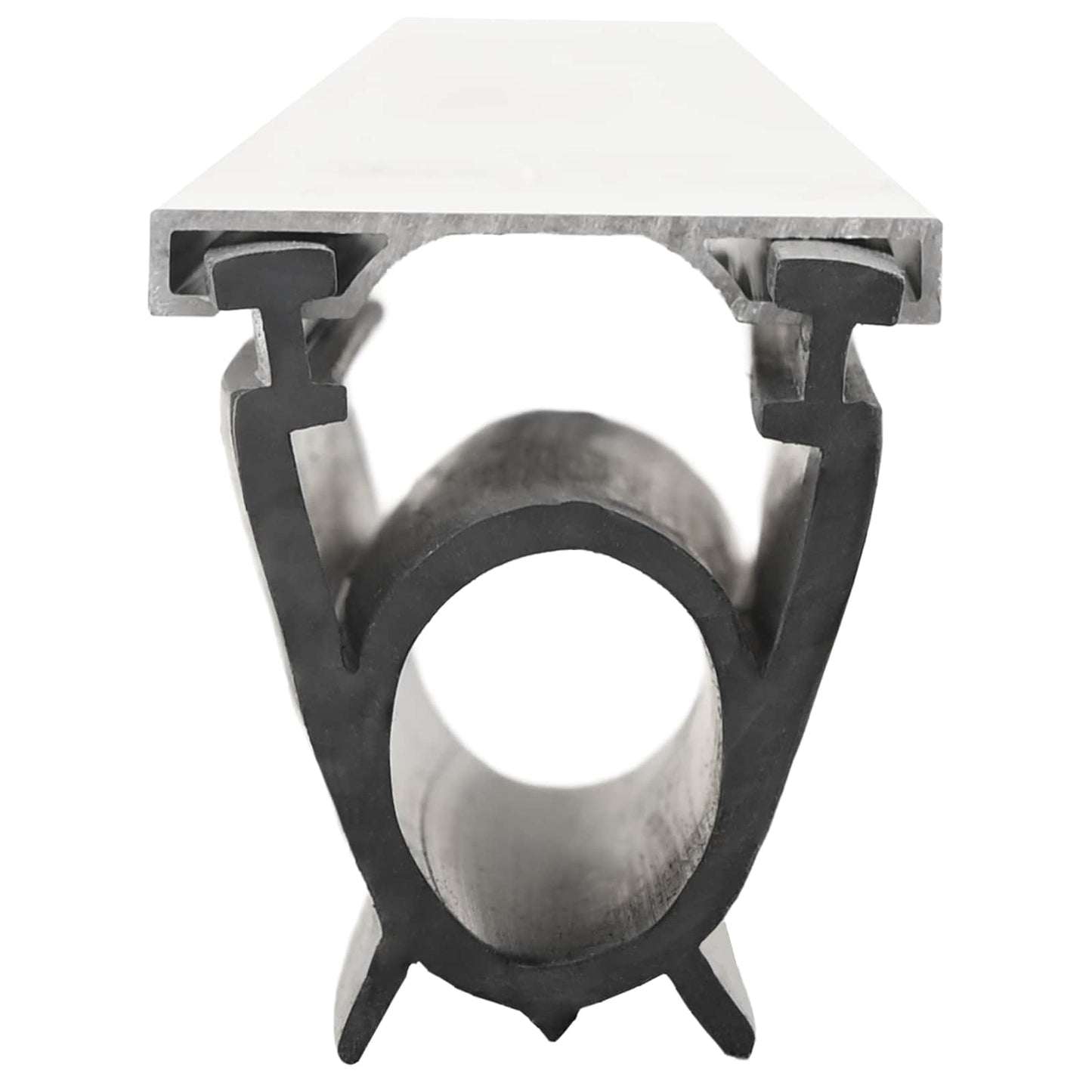 vidaXL Σφράγιση Πόρτας Γκαράζ Μαύρο 41 x 33 mm 5,5 μ PVC