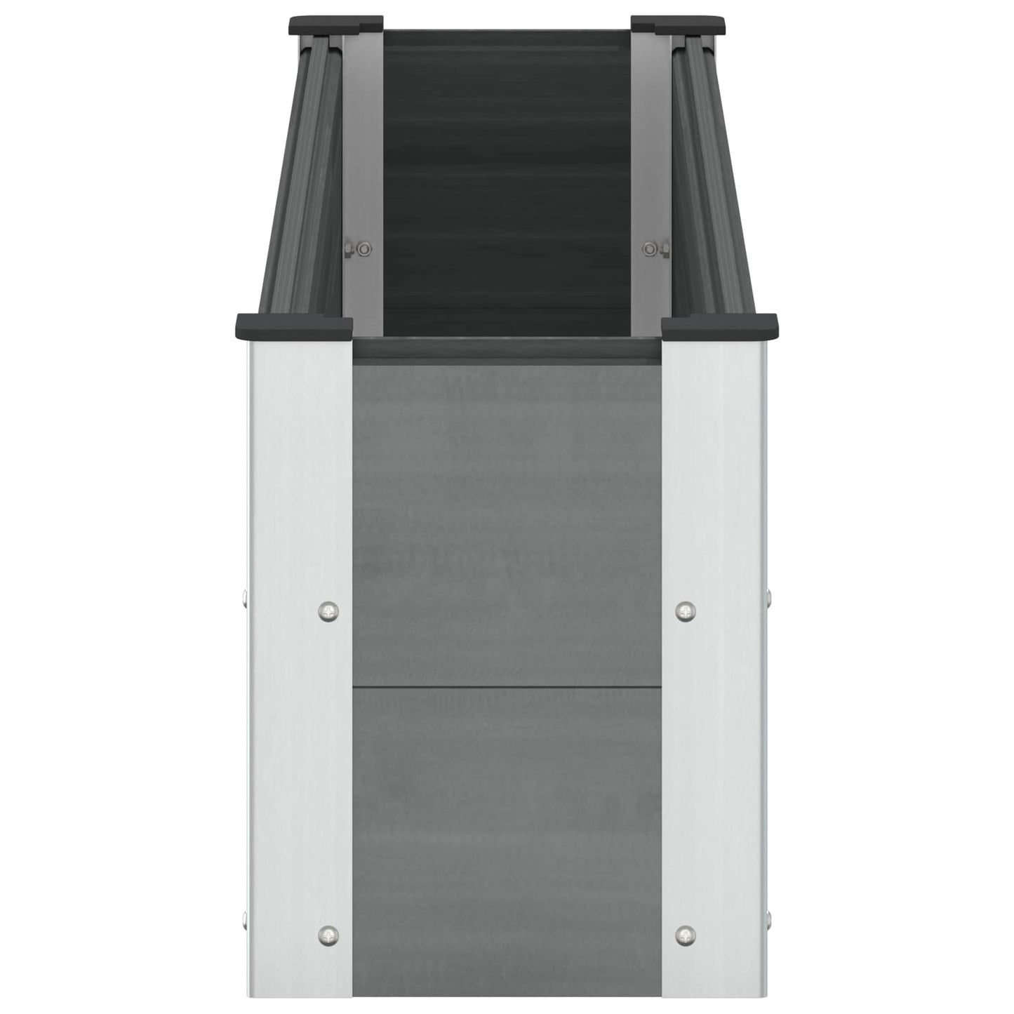 vidaXL Υπερυψωμένη Ζαρντινιέρα Γκρι 150 x 30 x 36 εκ WPC και Αλουμίνιο