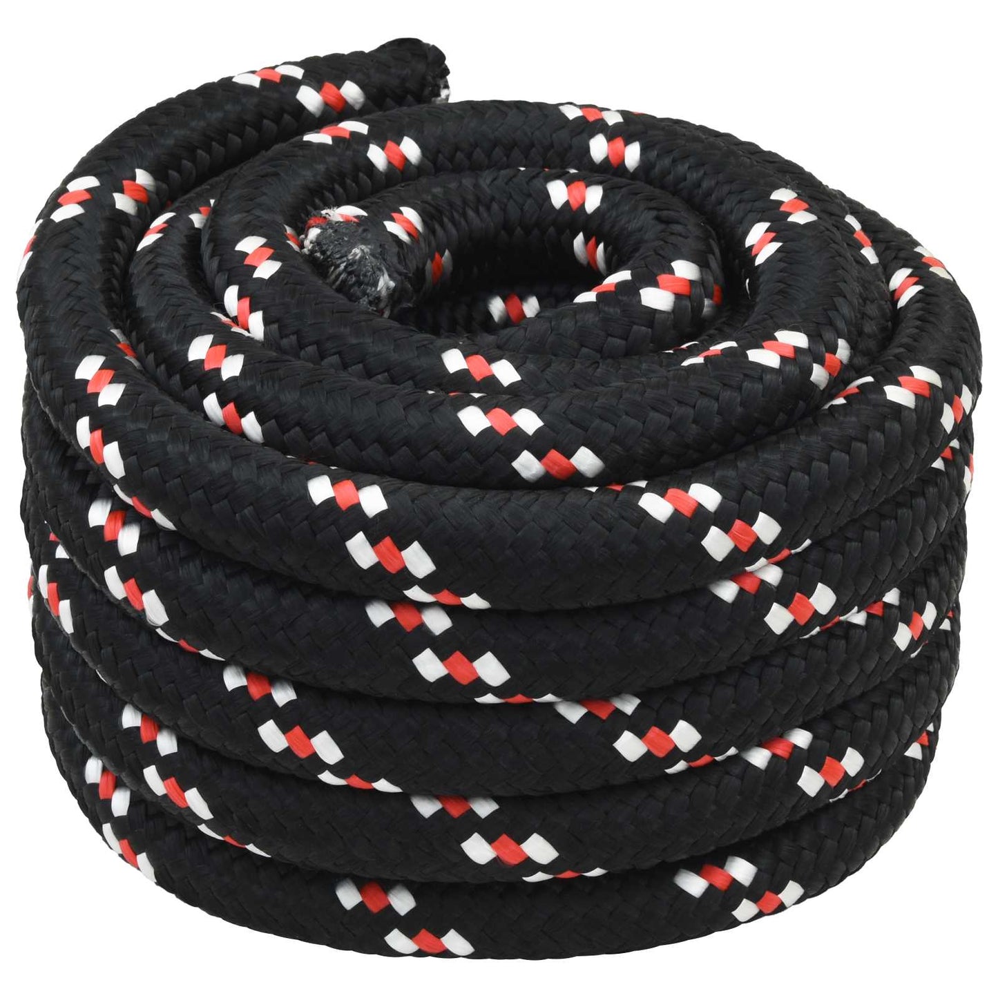 vidaXL Σχοινί Boat 3 mm 10 m Μαύρο και Κόκκινο PP