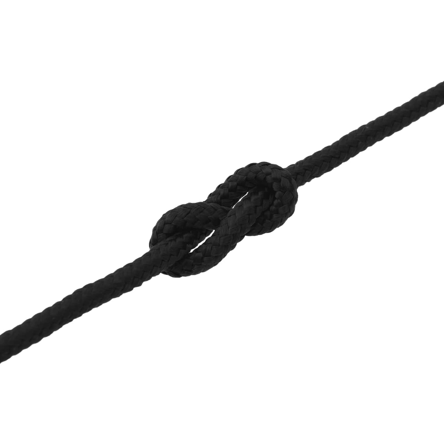 vidaXL Σχοινί Boat 12 mm 15 m Μαύρο Πολυεστέρας