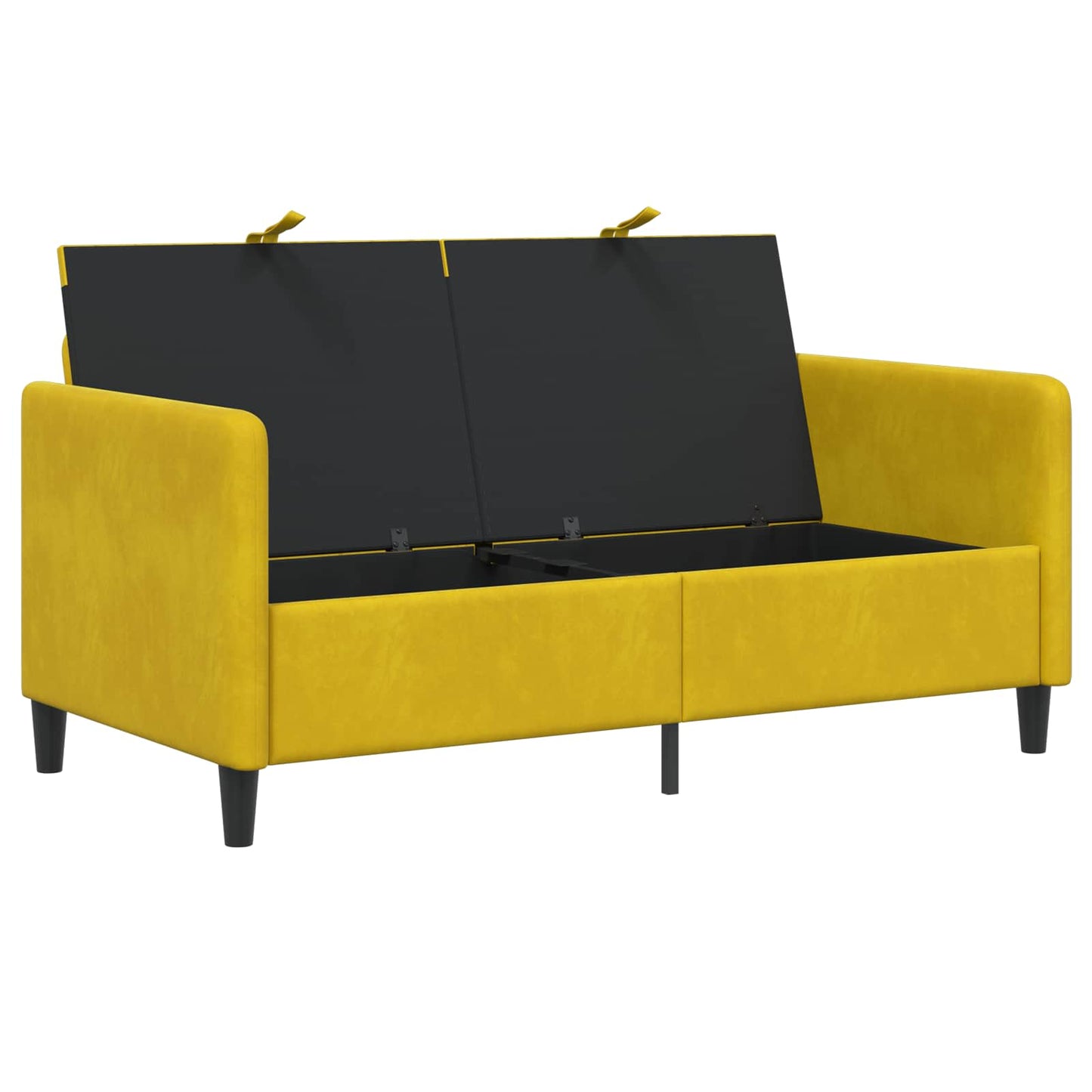 vidaXL Καναπές με Αποθήκευση 2-θέσιο Κίτρινο 152 x 78 x 87 εκ