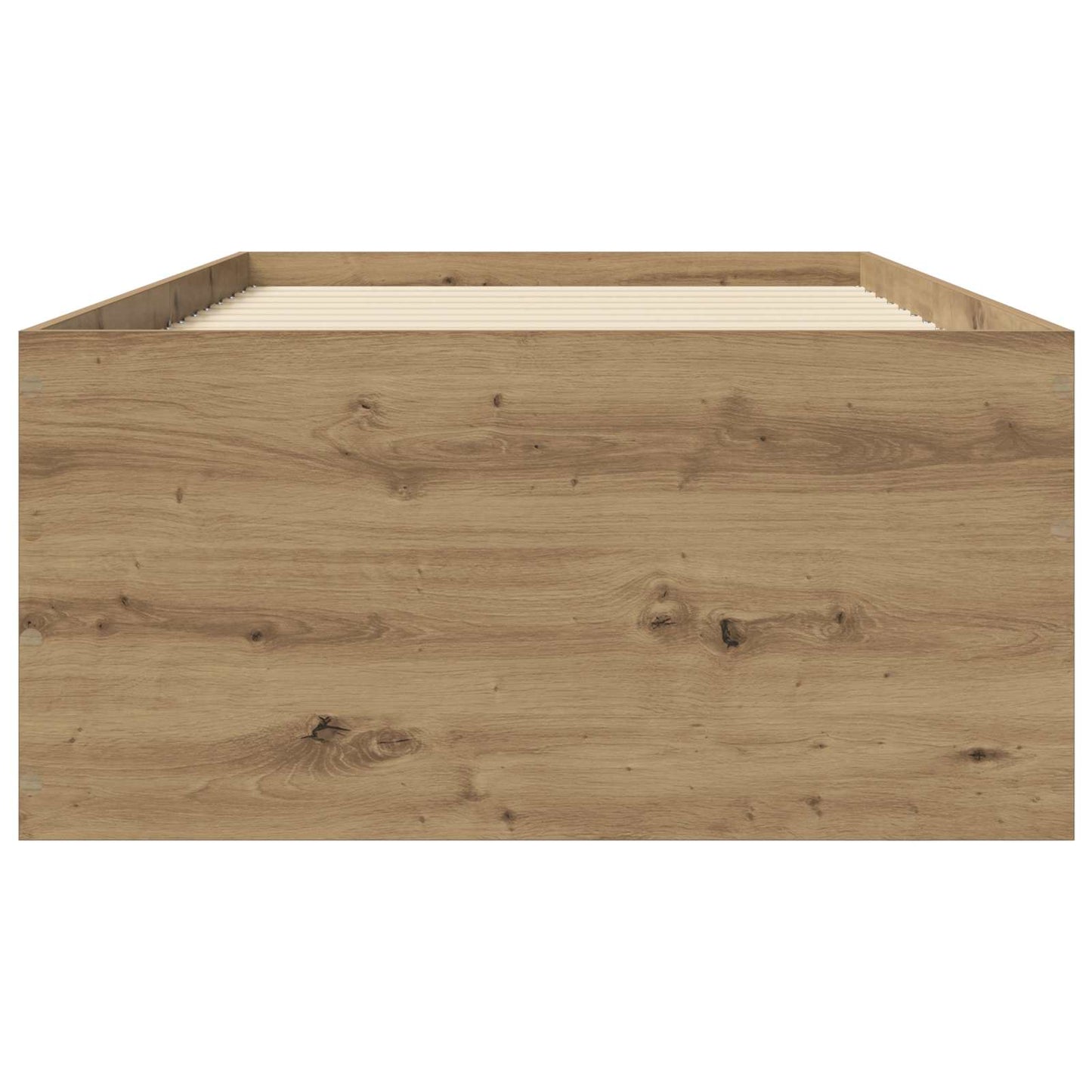 vidaXL Κρεβάτι δαπέδου Artisian Δρυς 80 x 200 cm Επεξεργασμένο Ξύλο