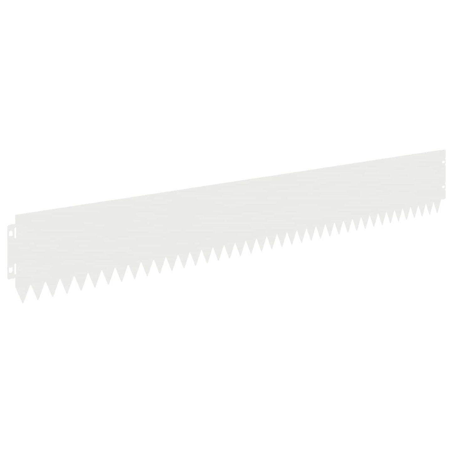 vidaXL Περίγραμμα γκαζόν 20 τμχ. 103 x 15 εκ Ατσάλι Λευκό