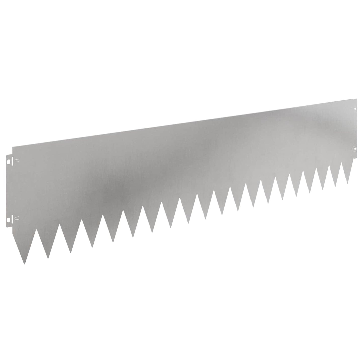 vidaXL Περίγραμμα γκαζόν 20 τμχ. 103 x 25 εκ Stainless Steel Ασημί