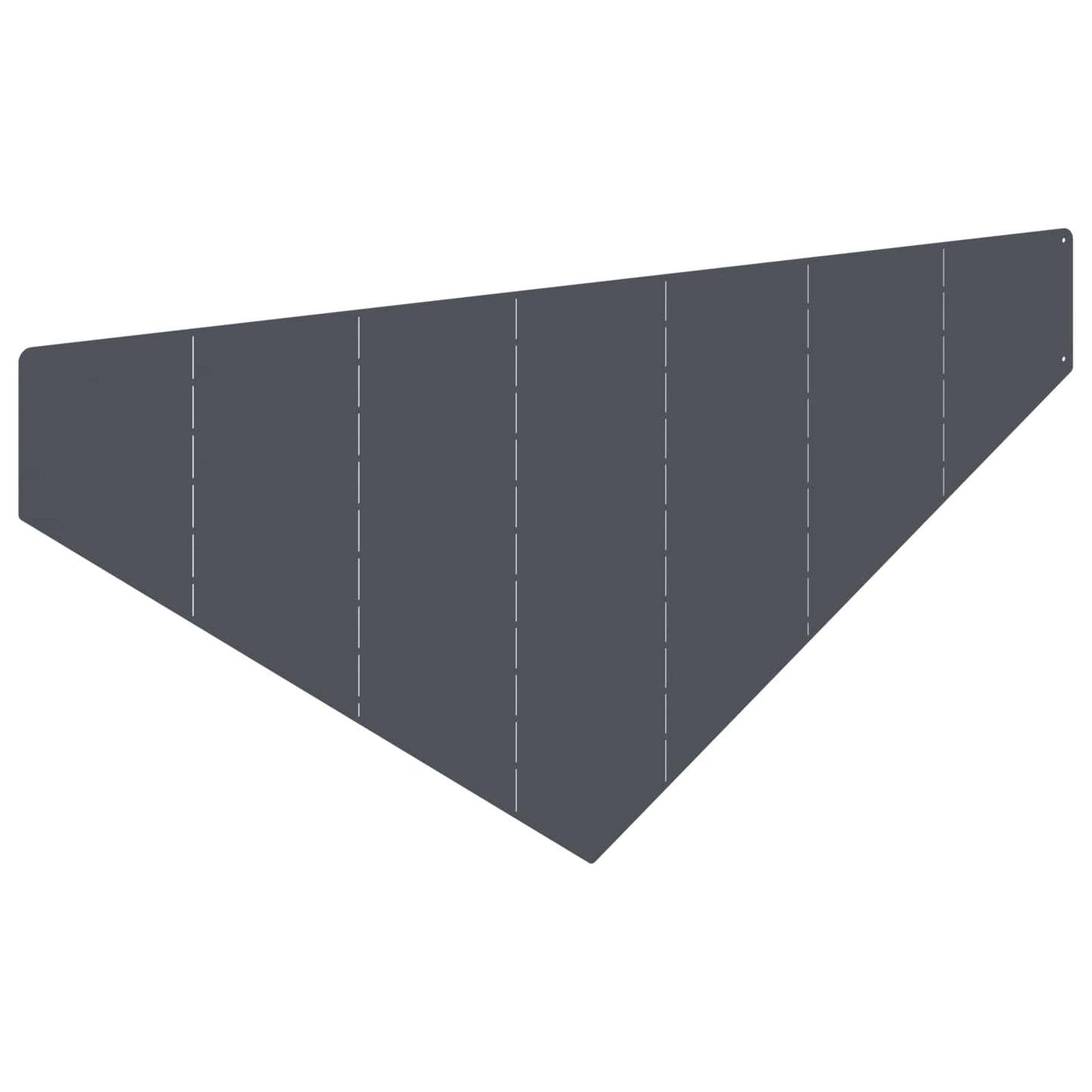 vidaXL Περίγραμμα γκαζόν 4 τμχ. 100 x 45 cm Ατσάλι Ανθρακί