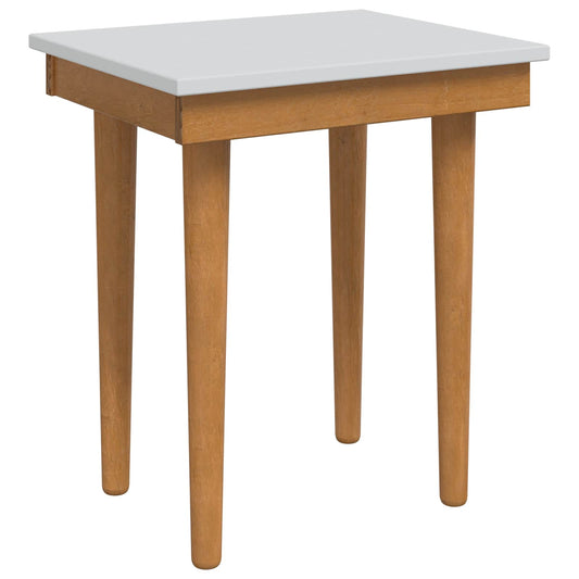 vidaxl Σκαμπό Μακιγιάζ FAUSKE Λευκό 40 x 33 x 45 εκ. Μασίφ Ξύλο Πεύκου