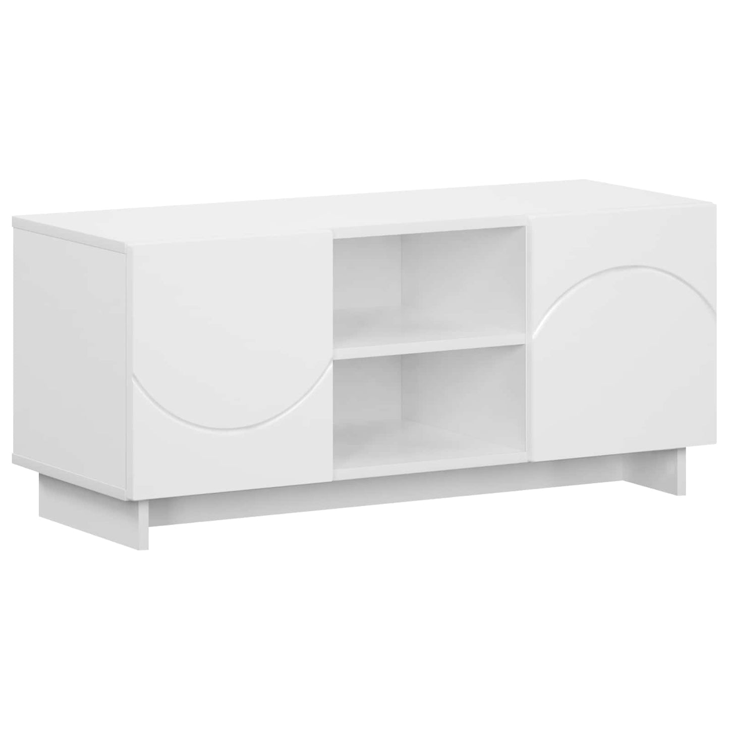 vidaXL Βάση TV 90 x 34.5 x 40 cm Λευκό Επεξεργασμένο Ξύλο