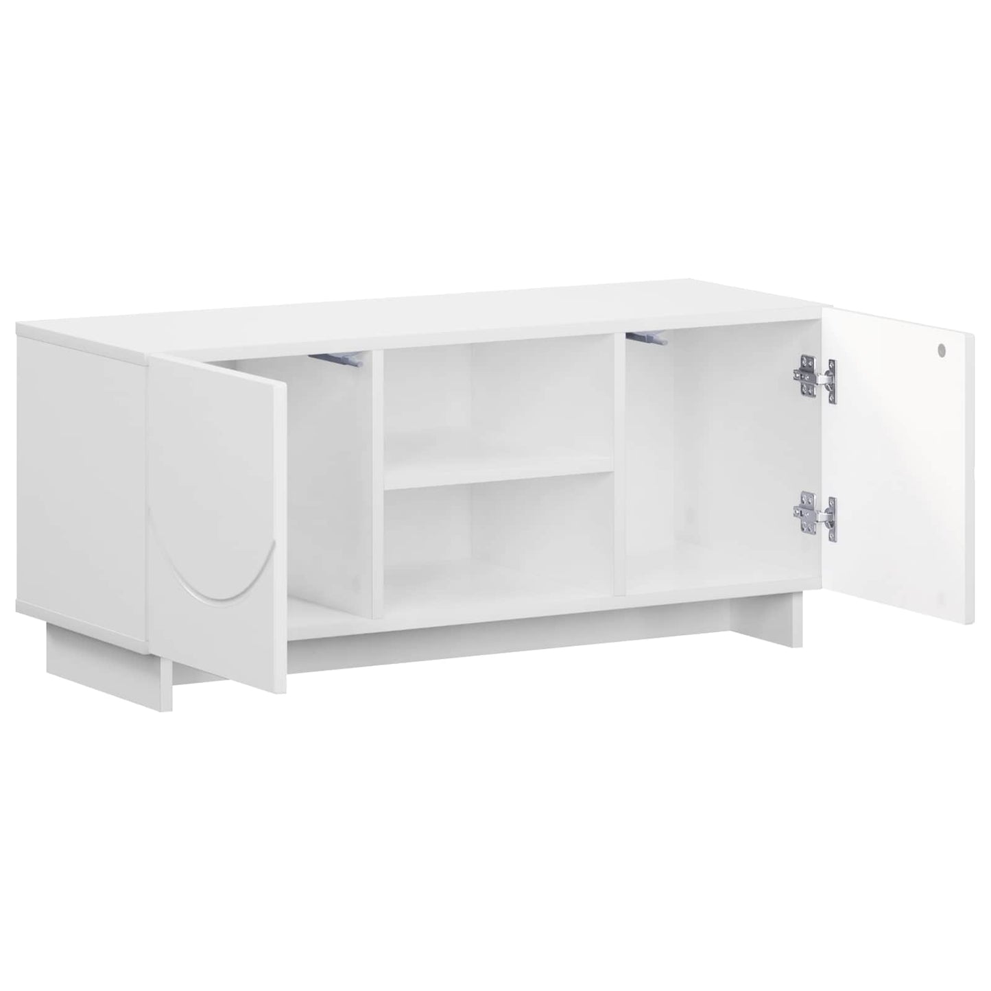 vidaXL Βάση TV 90 x 34.5 x 40 cm Λευκό Επεξεργασμένο Ξύλο