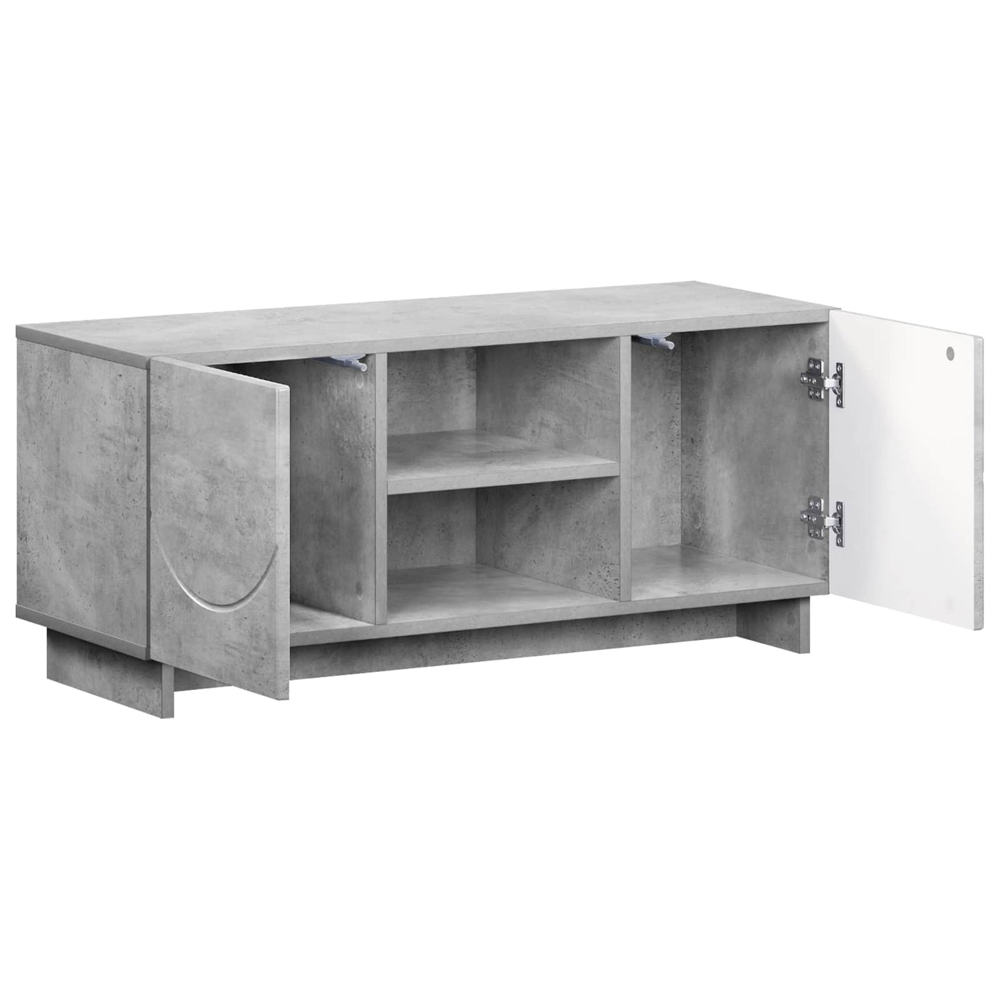vidaXL Βάση TV 90 x 34.5 x 40 cm Γκρι Σκυροδέματος Επεξεργασμένο Ξύλο