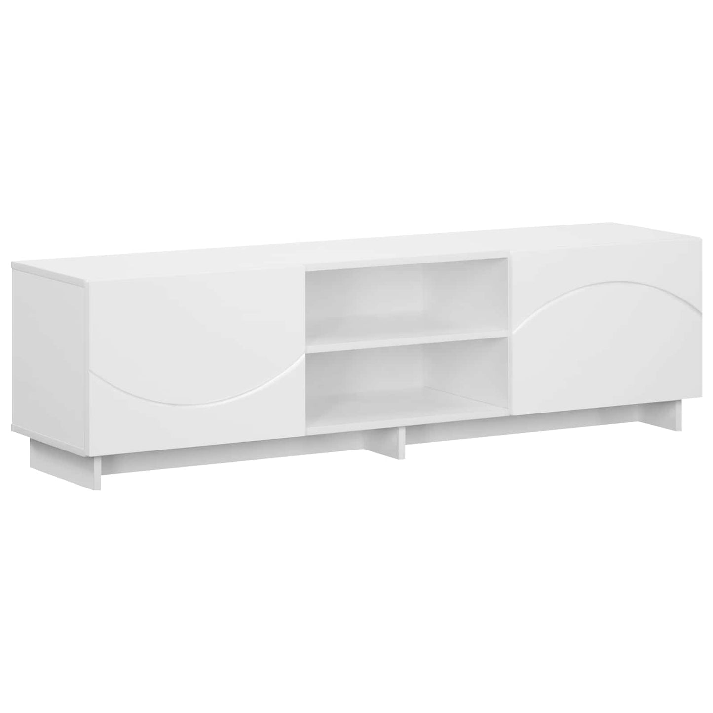 vidaXL Βάση TV 140 x 34.5 x 40 cm Λευκό Επεξεργασμένο Ξύλο