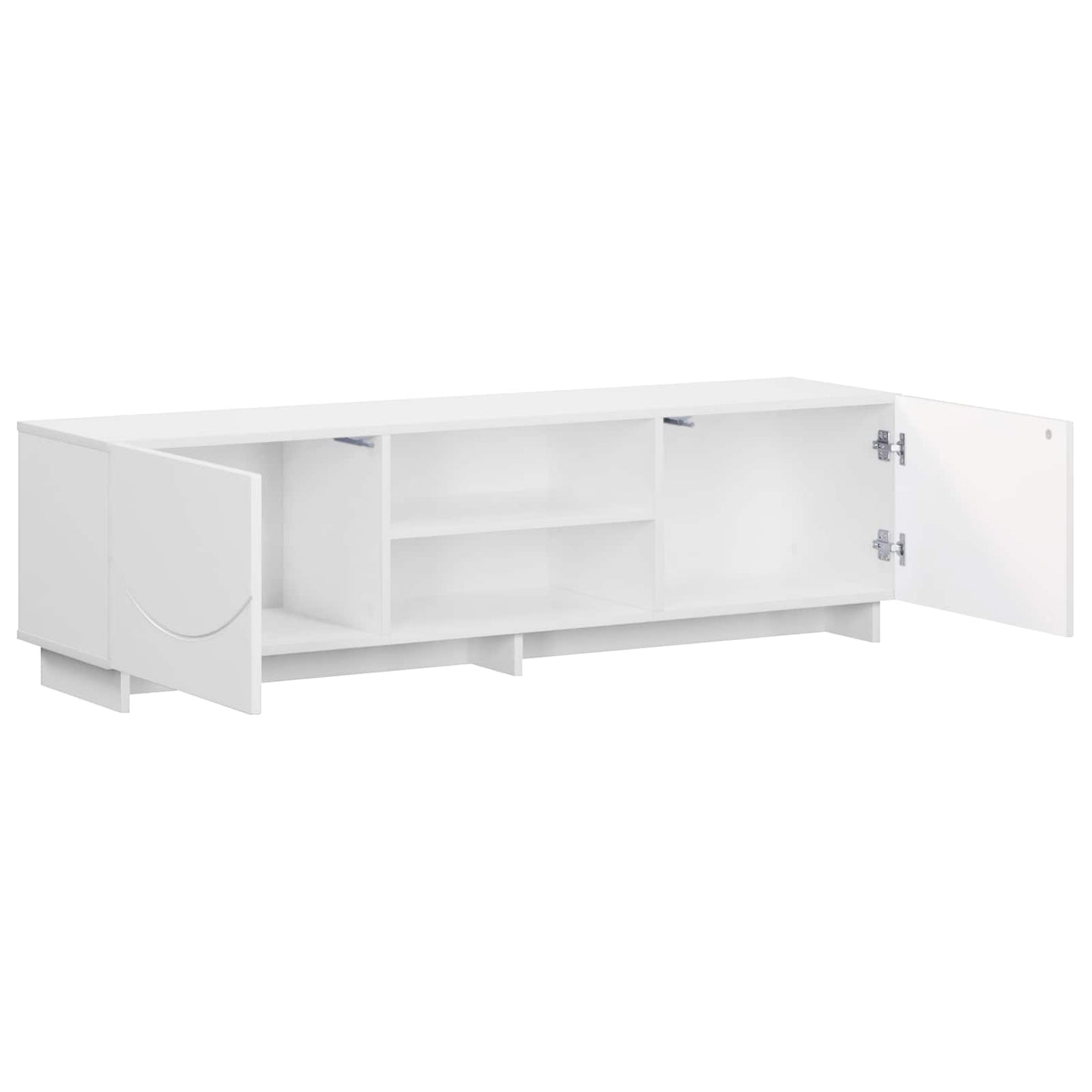 vidaXL Βάση TV 140 x 34.5 x 40 cm Λευκό Επεξεργασμένο Ξύλο