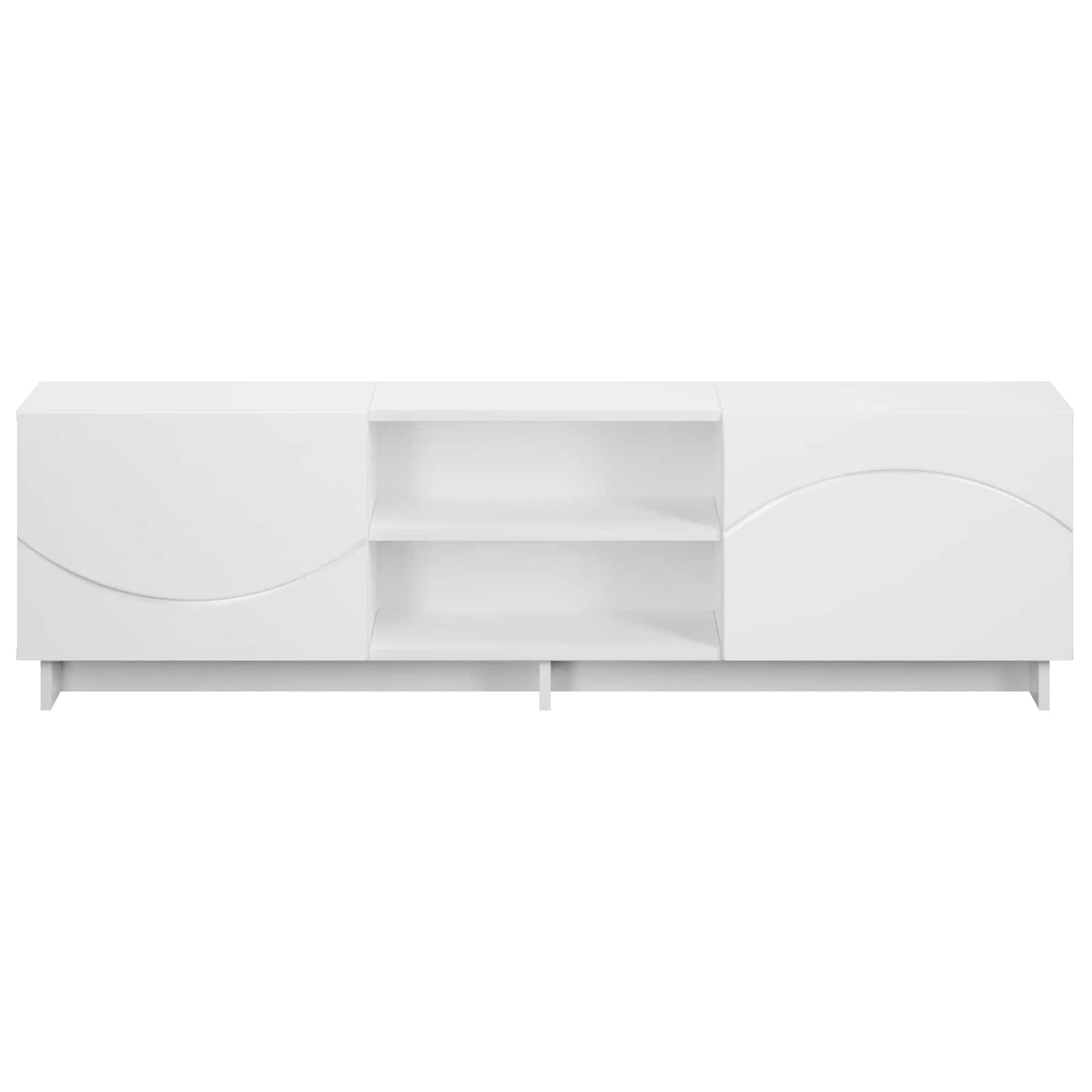 vidaXL Βάση TV 140 x 34.5 x 40 cm Λευκό Επεξεργασμένο Ξύλο