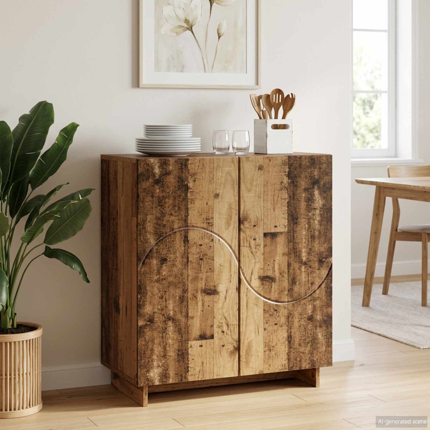 vidaXL Μπουφές Παλαιωμένο ξύλο 67 x 34,5 x 75 εκ. Επεξεργασμένο ξύλο