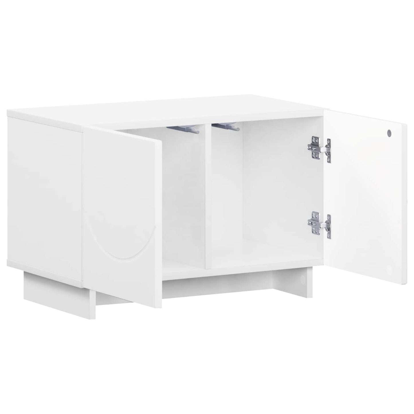 vidaXL Βάση TV 60 x 34.5 x 40 cm Λευκό Επεξεργασμένο Ξύλο