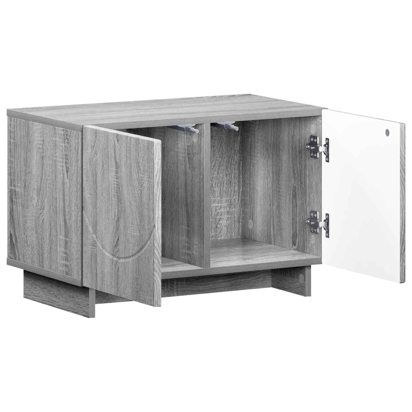 vidaXL Βάση TV 60 x 34.5 x 40 cm Γκρι Sonoma Επεξεργασμένο Ξύλο