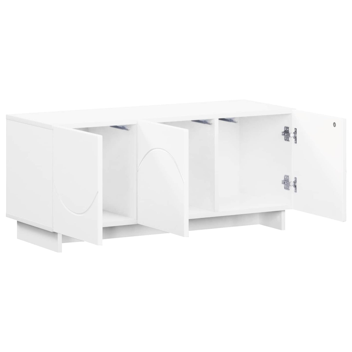 vidaXL Βάση TV 90 x 34.5 x 40 cm Λευκό Επεξεργασμένο Ξύλο