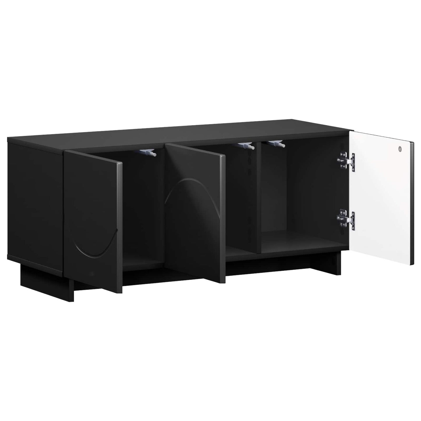 vidaXL Βάση TV 90 x 34.5 x 40 cm Μαύρο Επεξεργασμένο Ξύλο