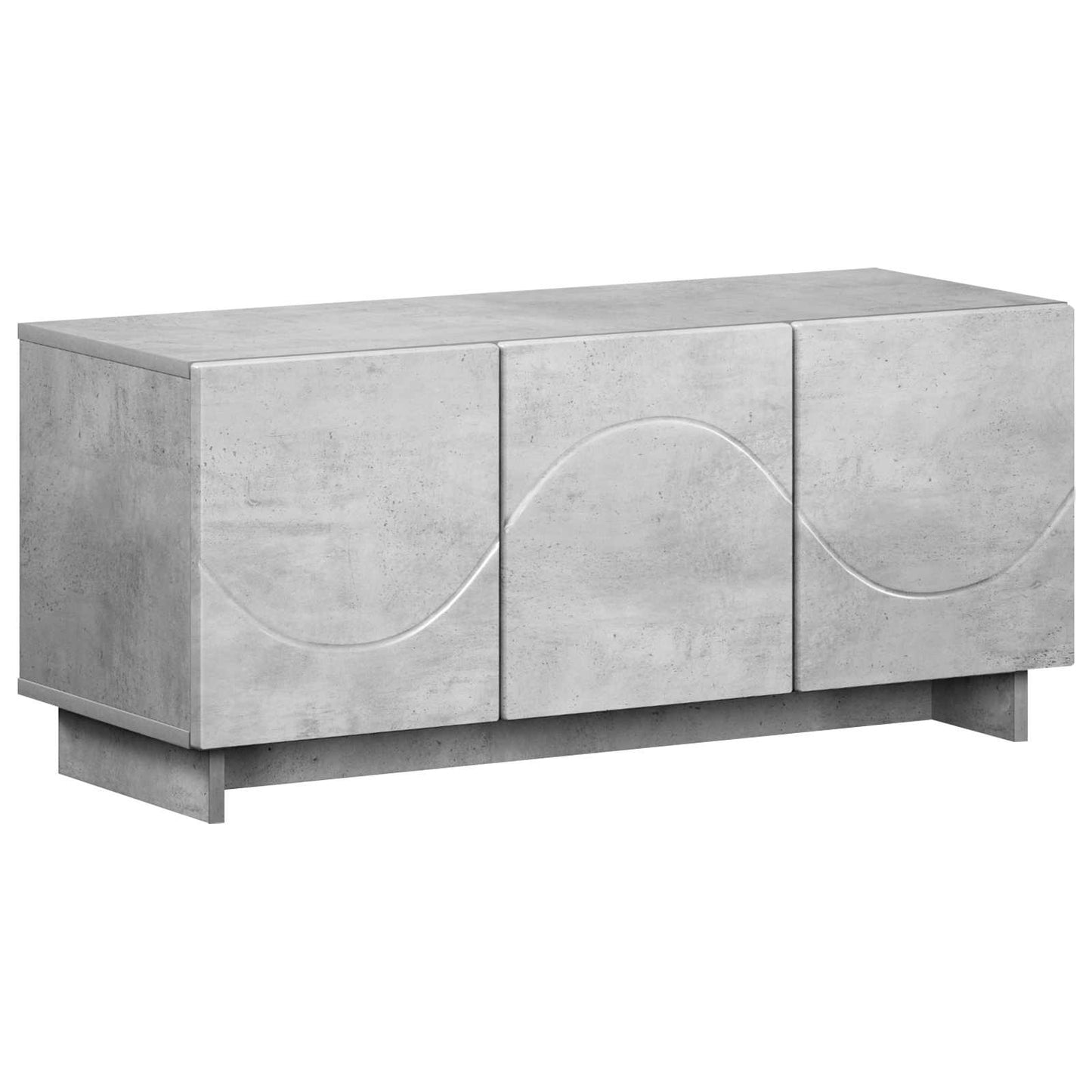 vidaXL Βάση TV 90 x 34.5 x 40 cm Γκρι Σκυροδέματος Επεξεργασμένο Ξύλο