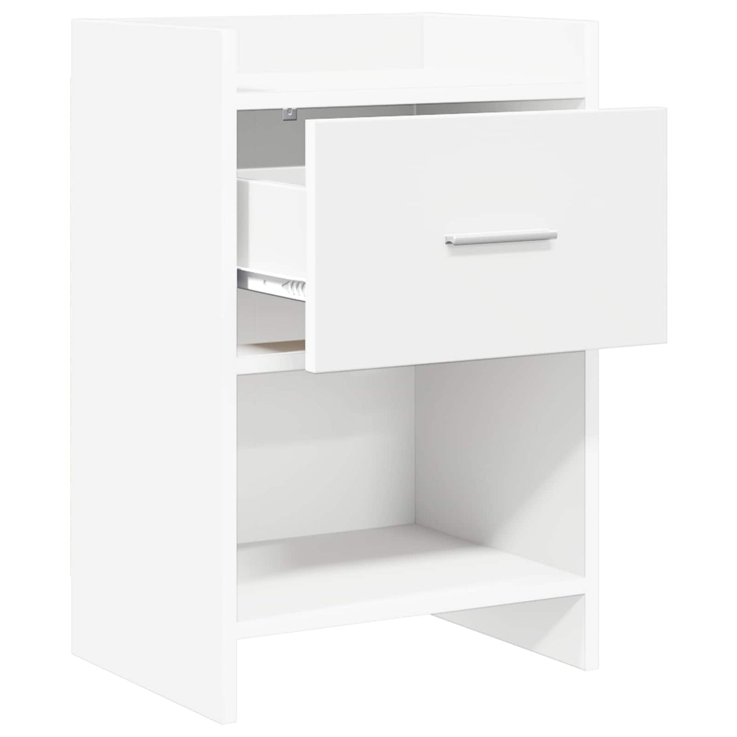 vidaXL Κομοδίνα Λευκό 40 x 30 x 60 cm Επεξεργασμένο Ξύλο