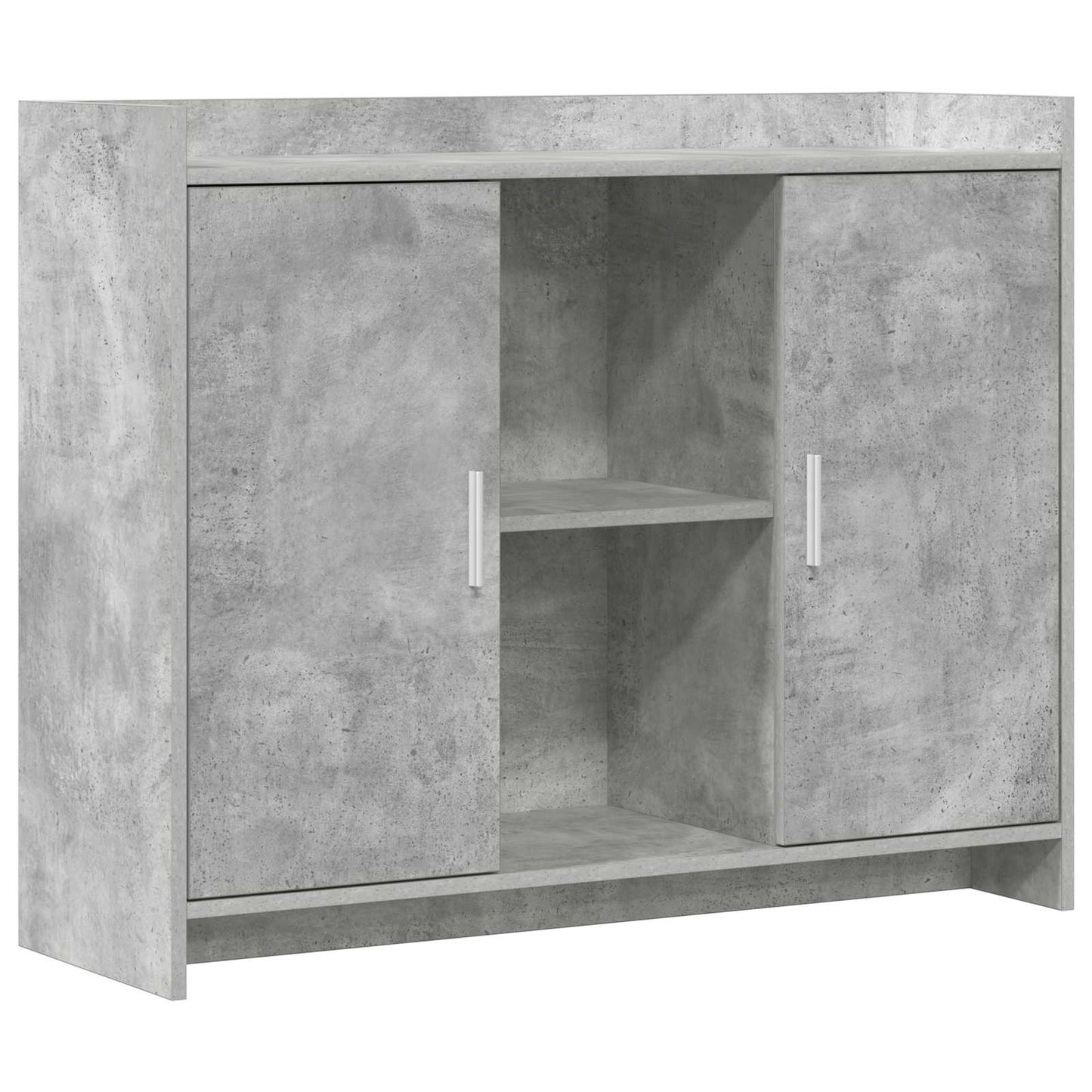 vidaXL Πλαϊνό γραφείο Concrete Grey 98,5 x 33 x 80 εκ