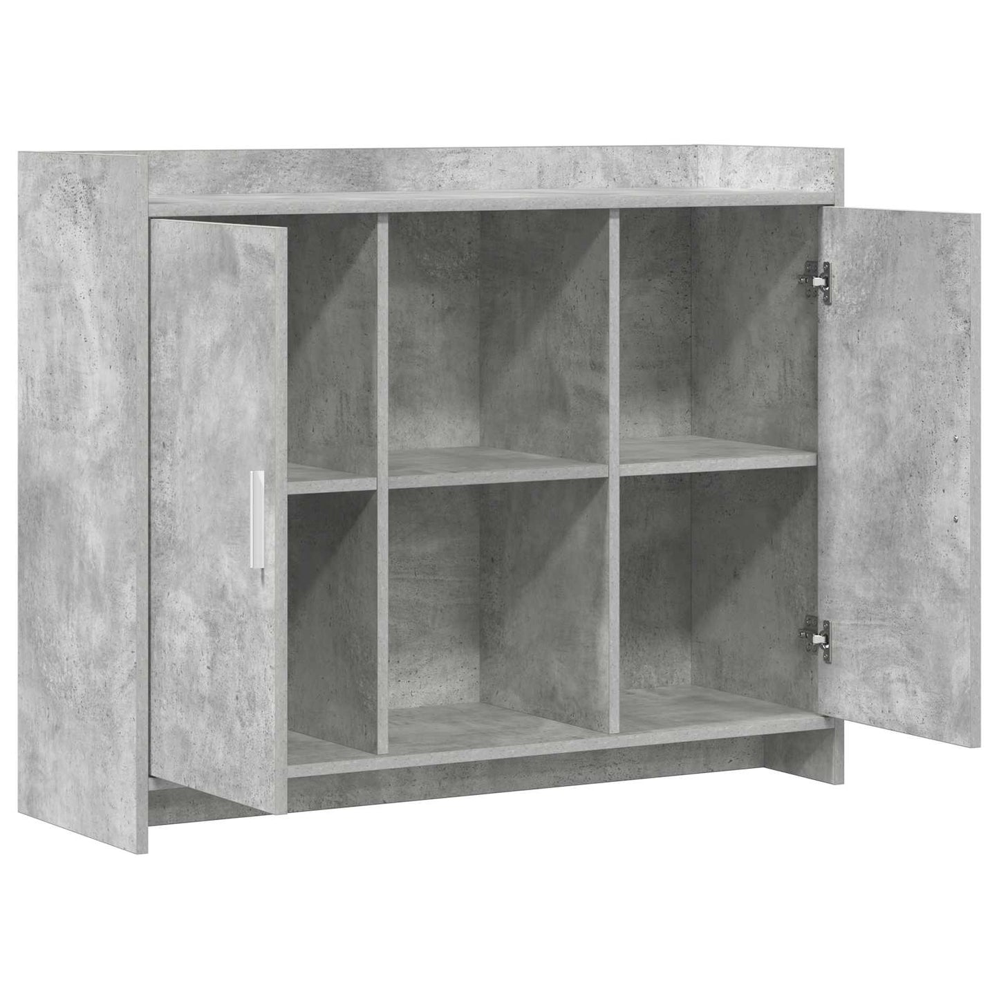 vidaXL Πλαϊνό γραφείο Concrete Grey 98,5 x 33 x 80 εκ