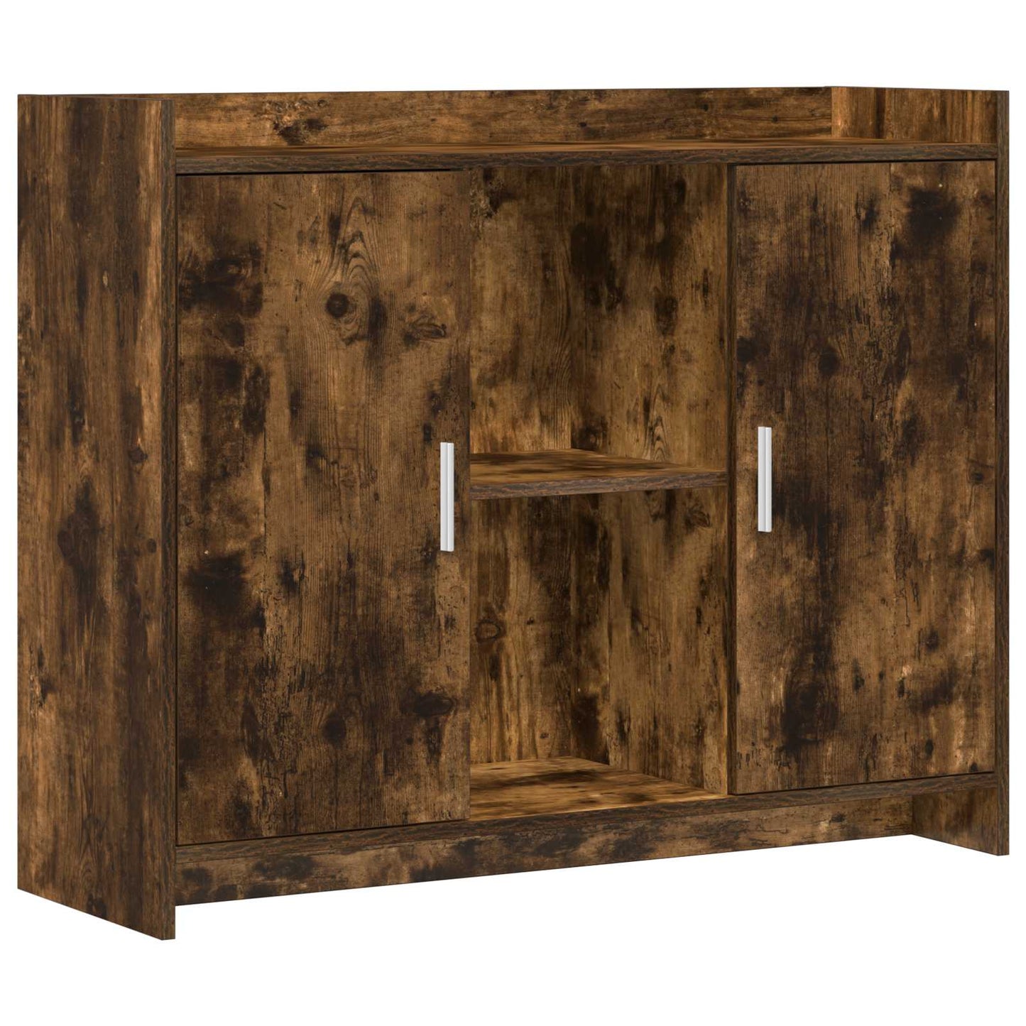 vidaXL Πλαϊνό γραφείο Smoked Oak 98,5 x 33 x 80 εκ Επεξεργασμένο Ξύλο